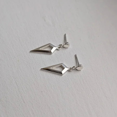 faceted hexagon & kite studs
