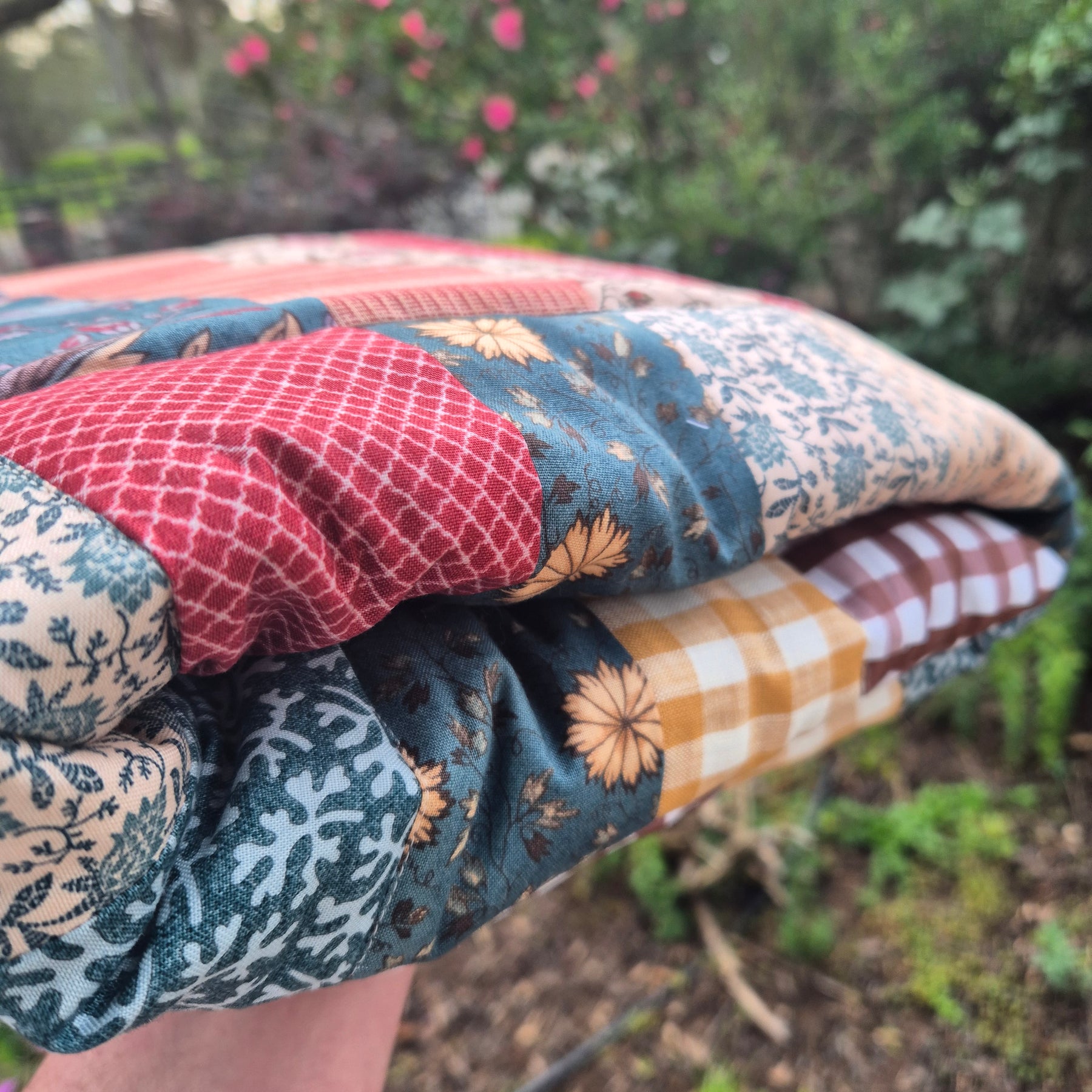 Vintage Floral Baby Quilt