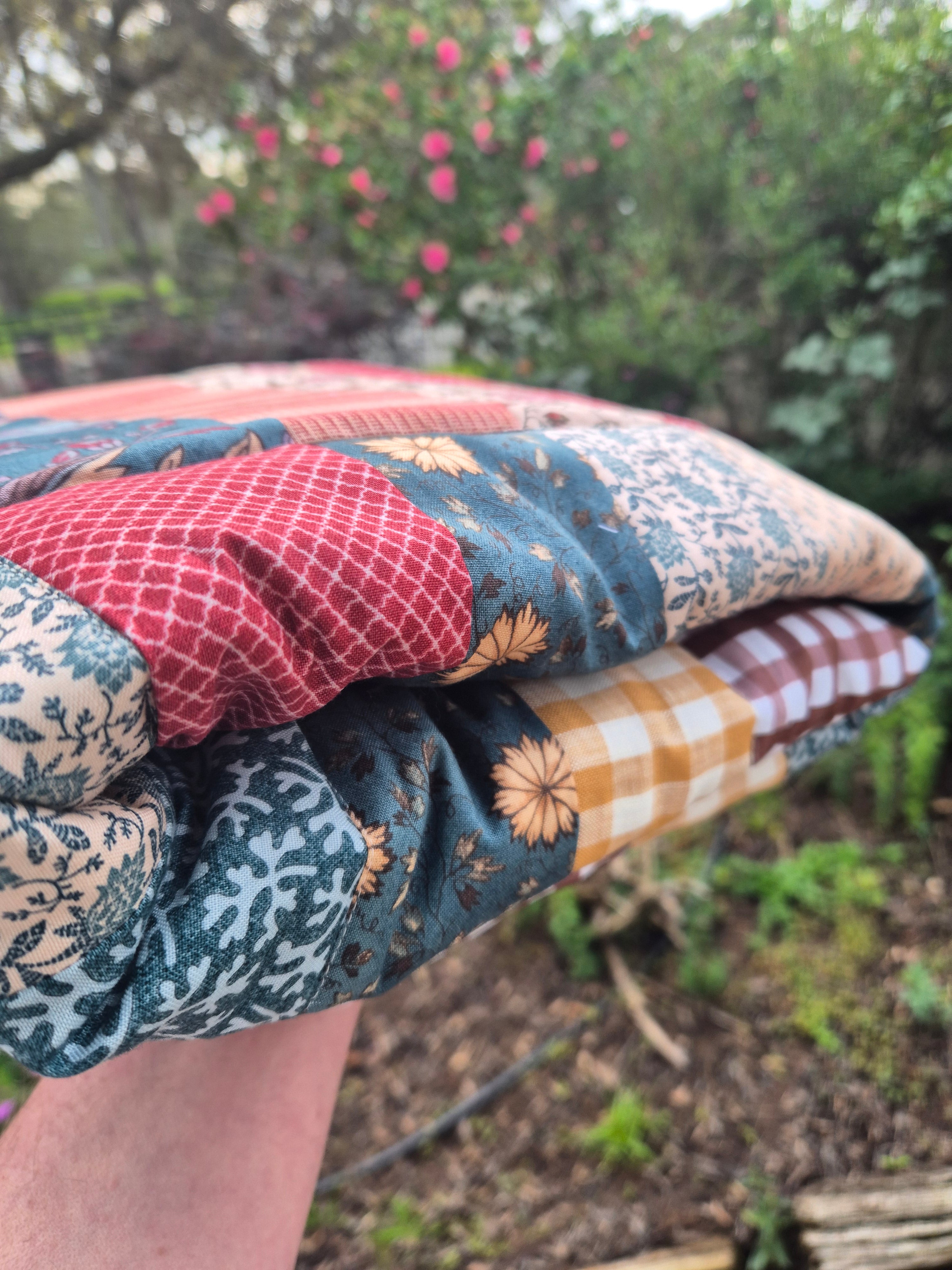 Vintage Floral Baby Quilt