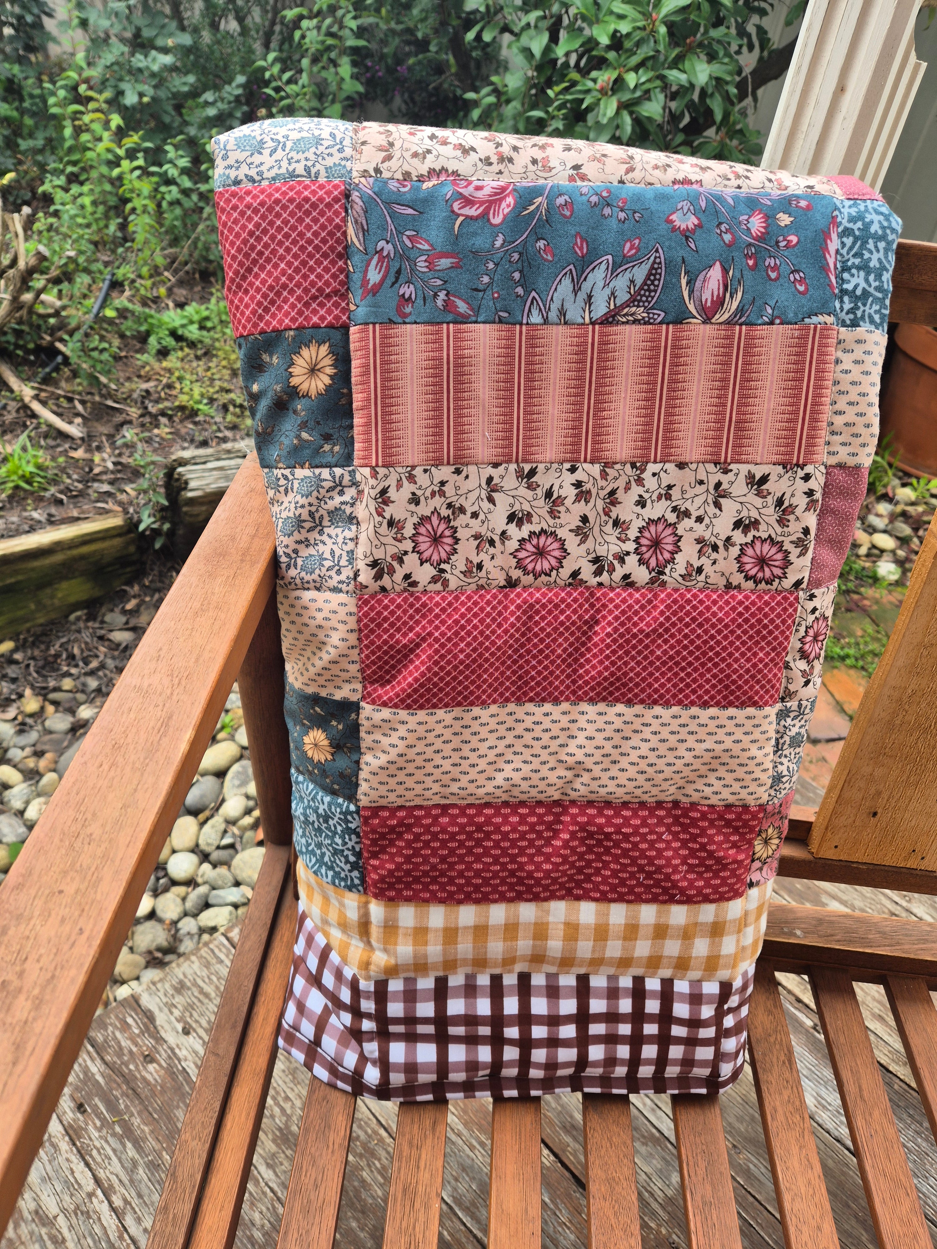 Vintage Floral Baby Quilt