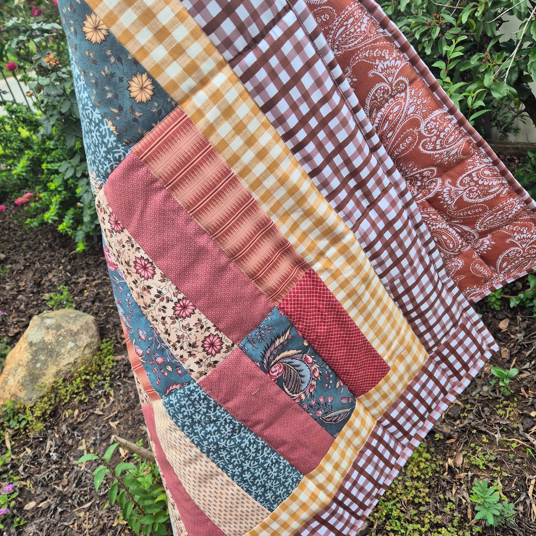 Vintage Floral Baby Quilt