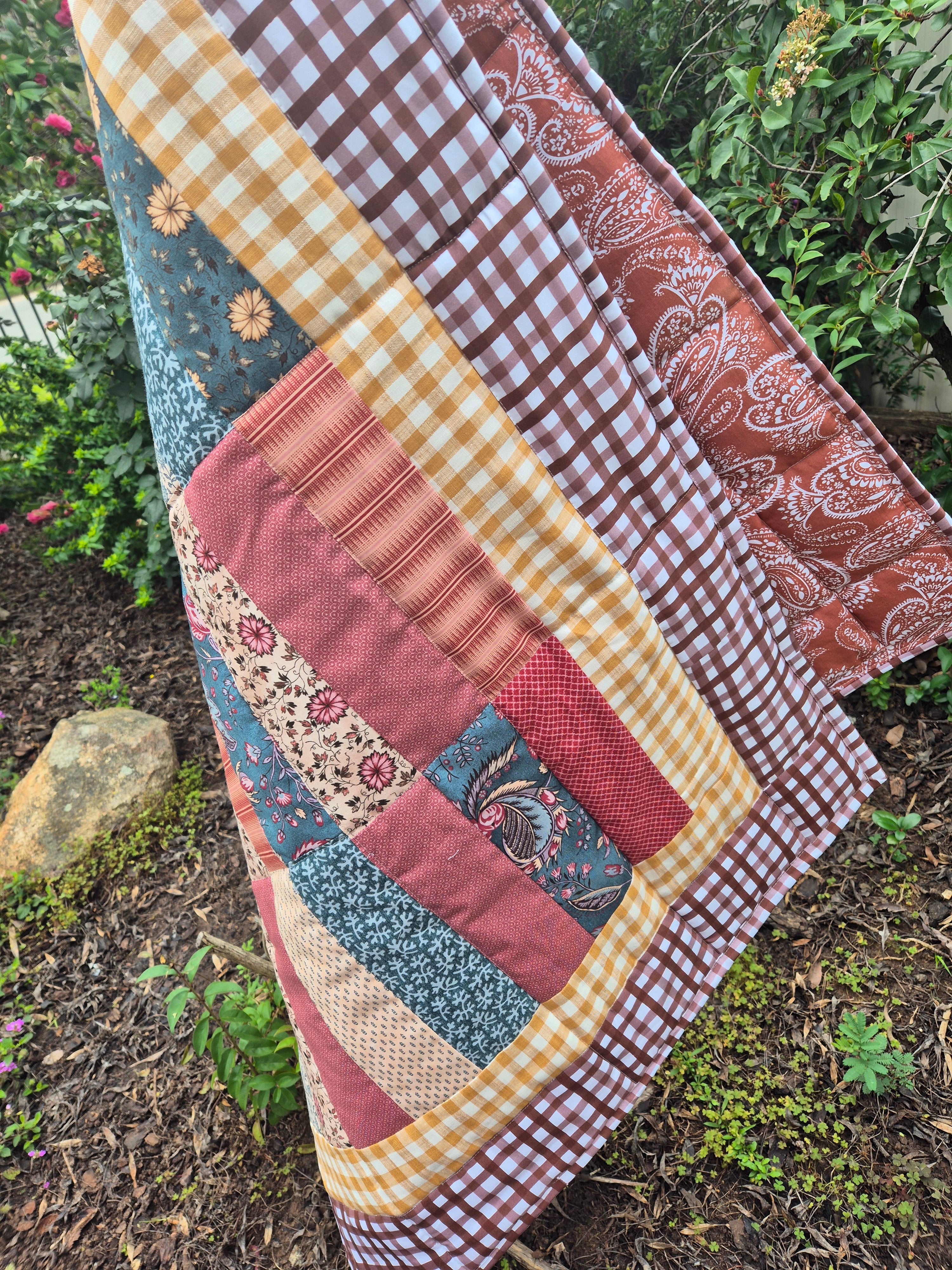 Vintage Floral Baby Quilt