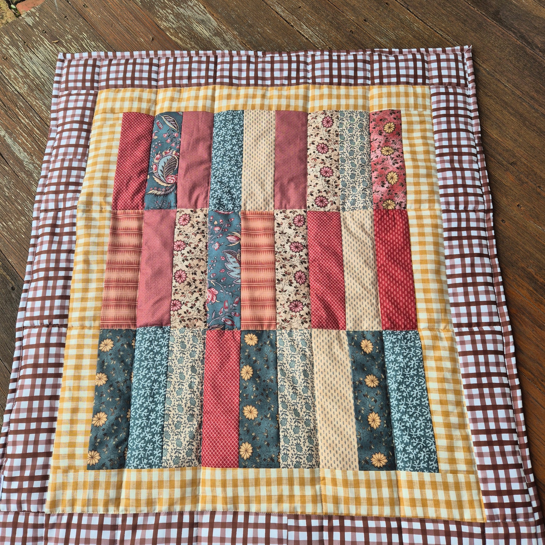 Vintage Floral Baby Quilt