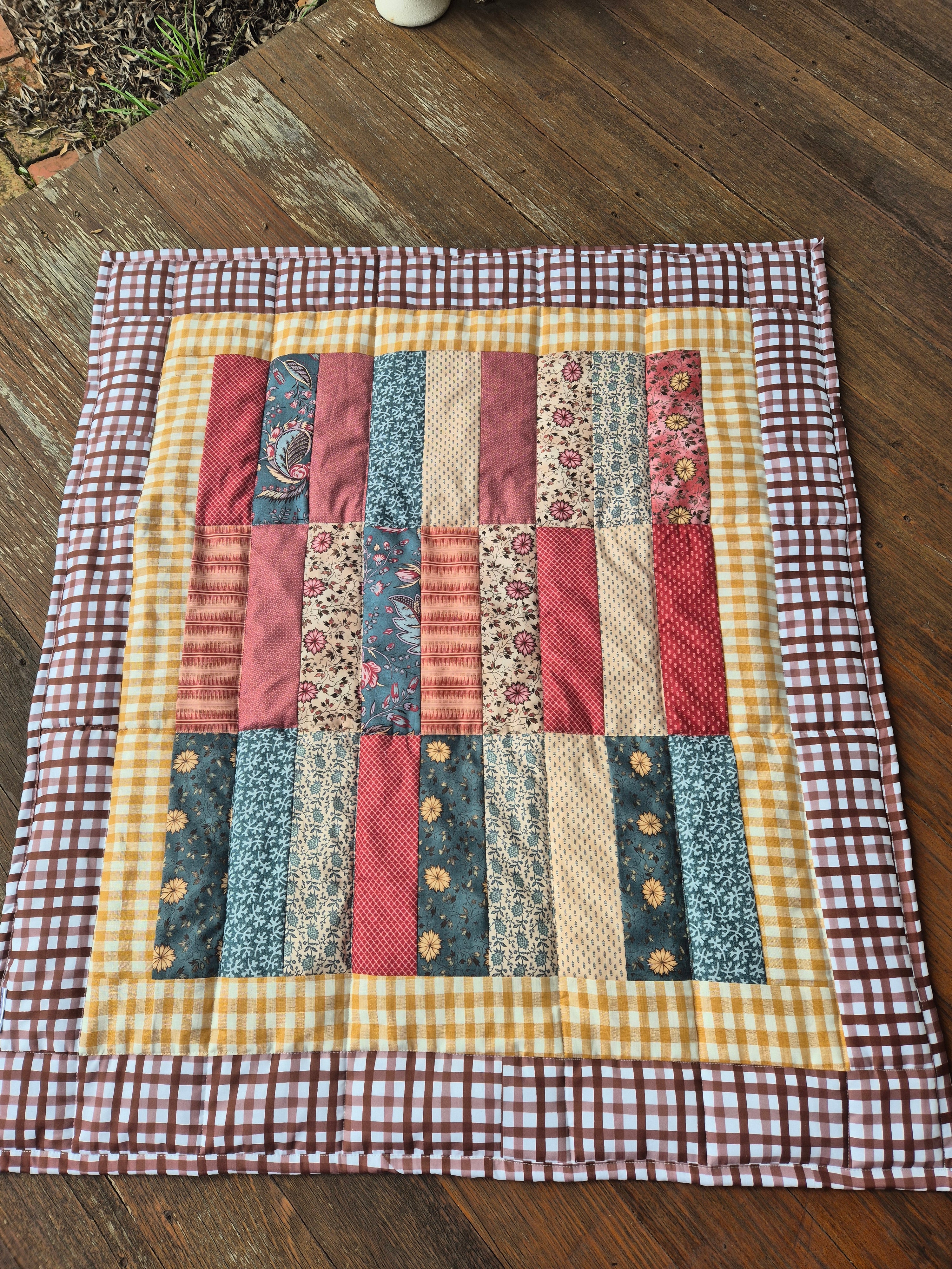 Vintage Floral Baby Quilt