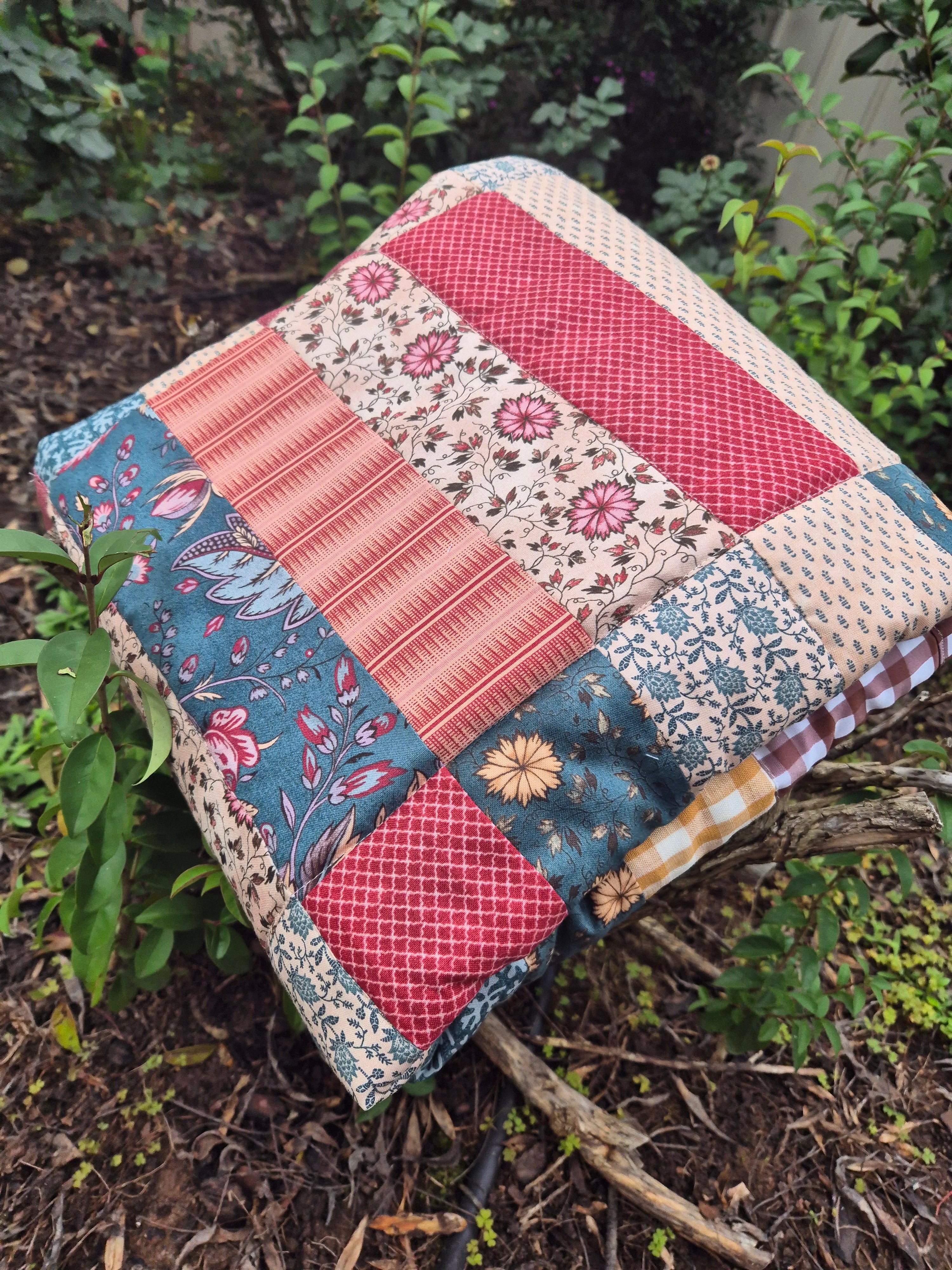 Vintage Floral Baby Quilt