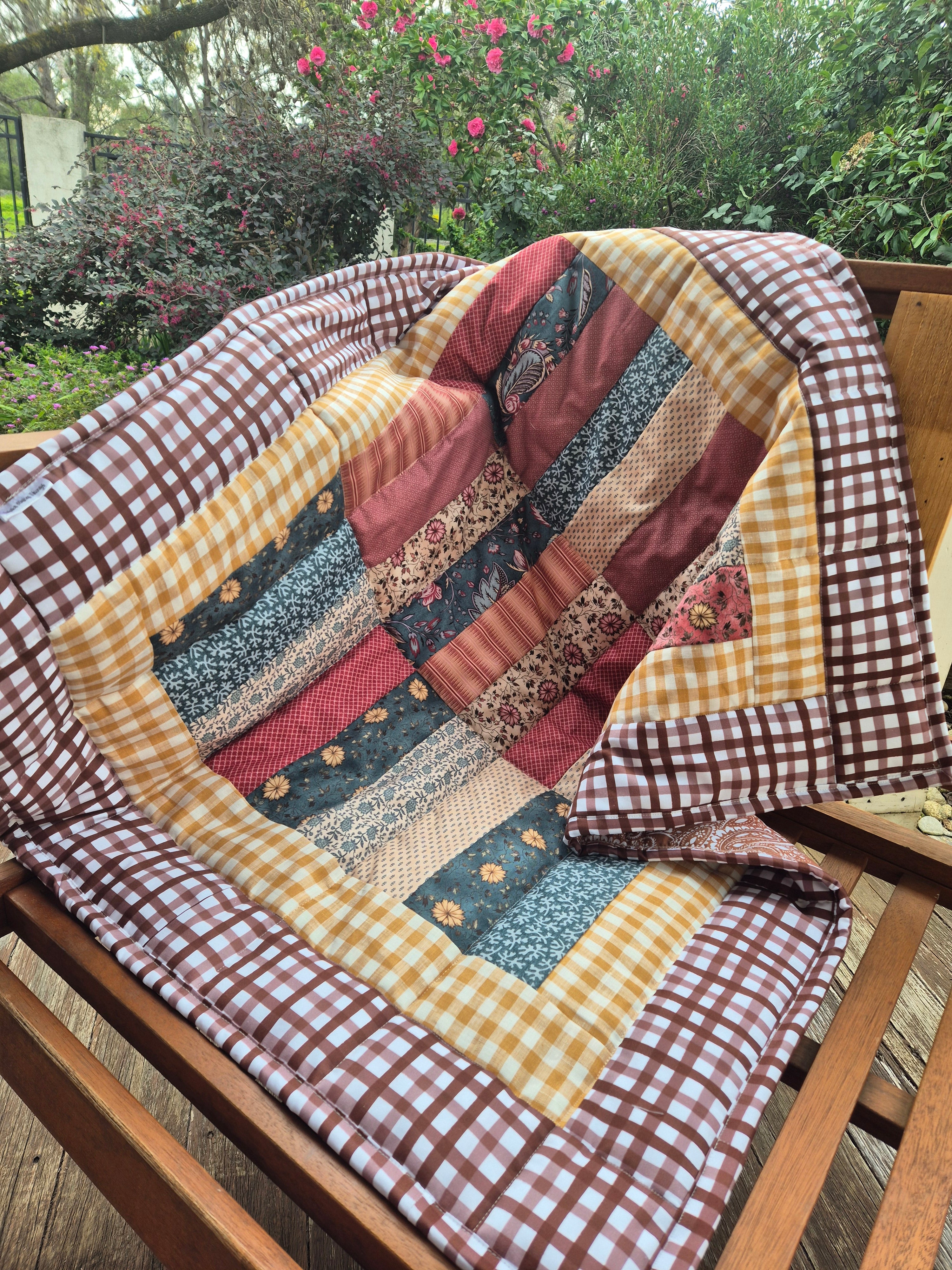 Vintage Floral Baby Quilt
