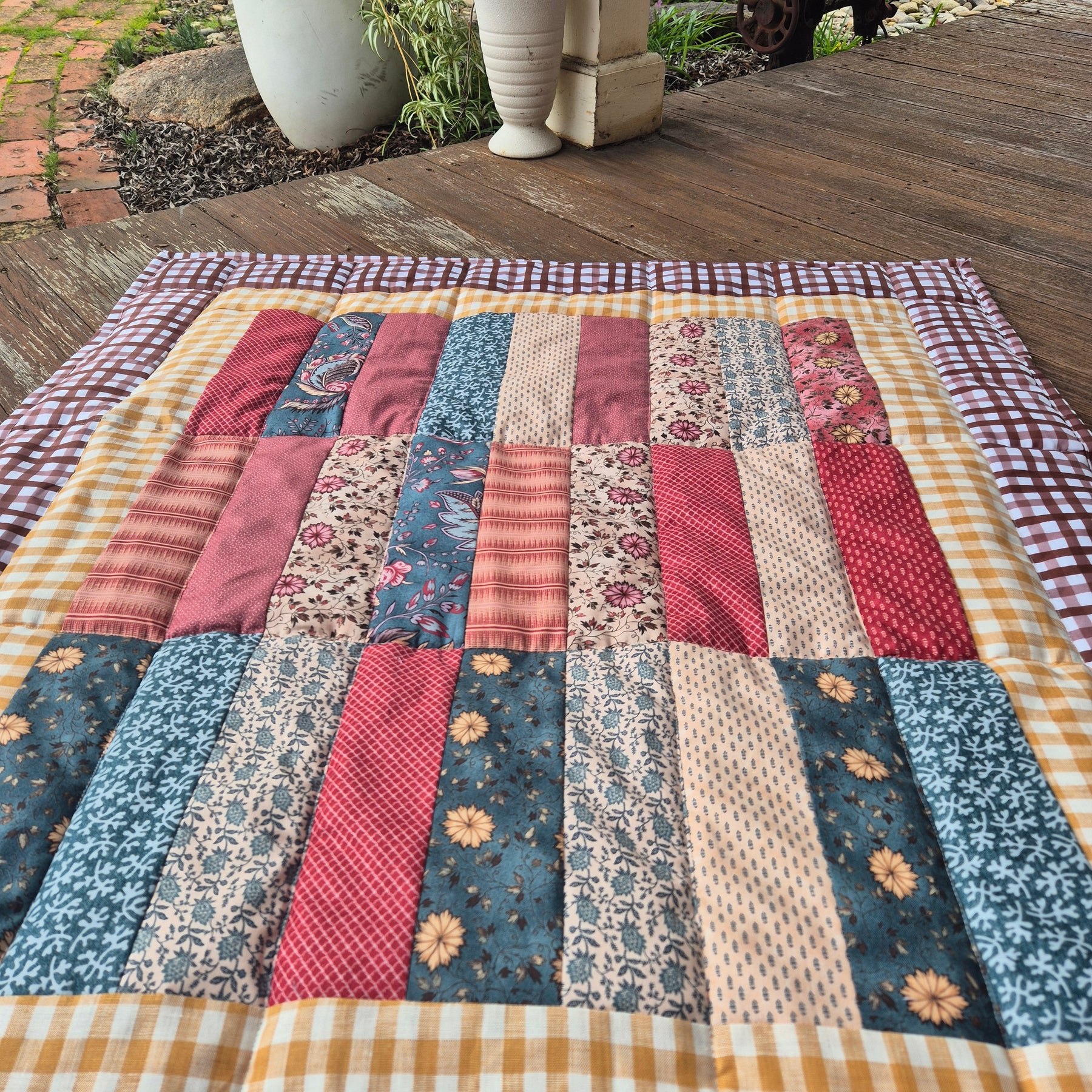 Vintage Floral Baby Quilt