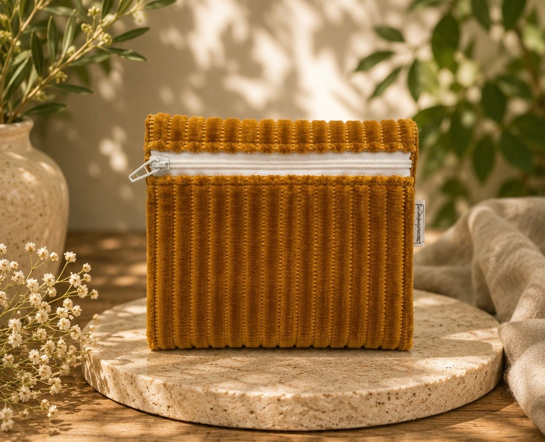 Corduroy Coin Purse - Mustard
