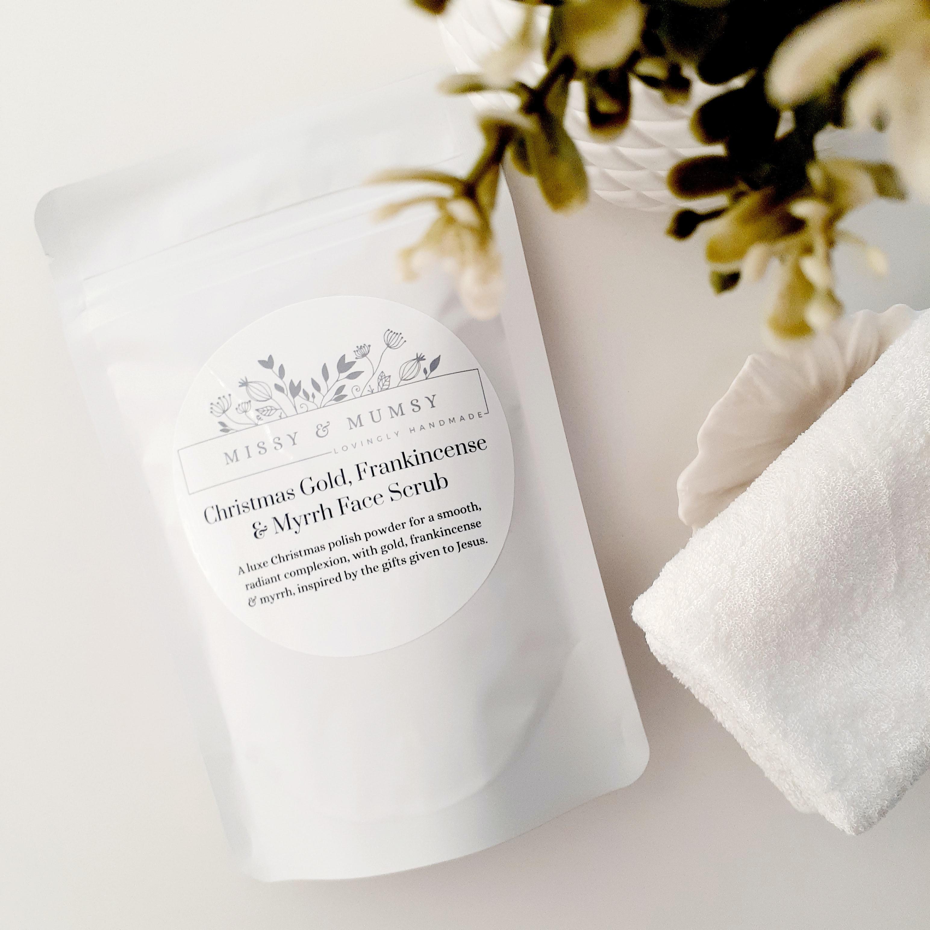 Grapefruit Face Scrub, Exfoliating Facial Polish, Brightening Natural Skincare, Anti-Aging
