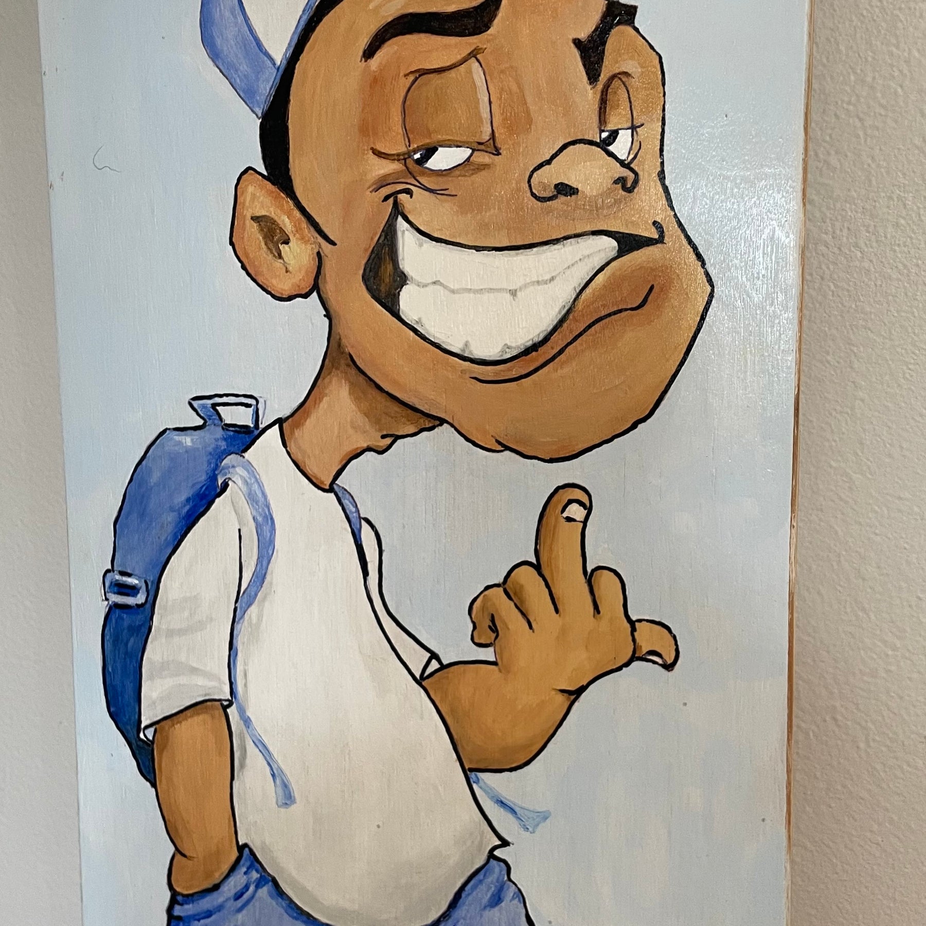 Hand painted Skateboard Decks with attitude