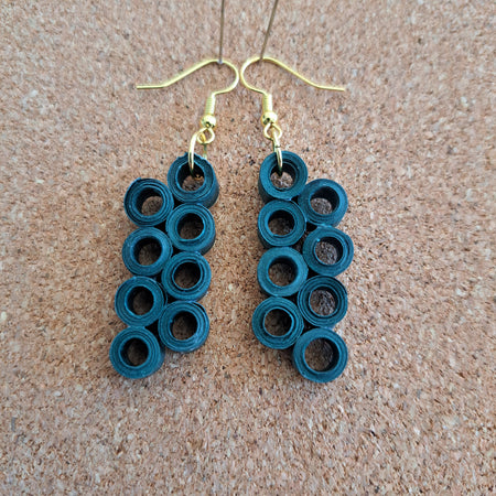 Paper earring gold max