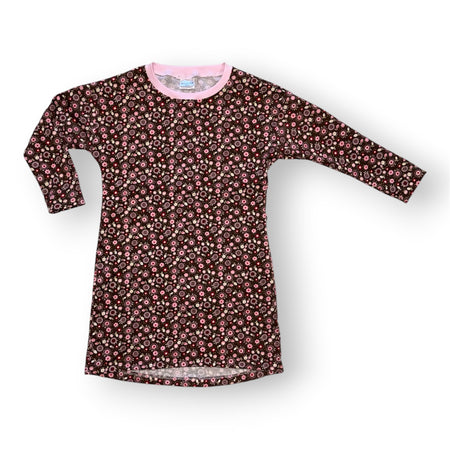 Girls Long Sleeve Dolman Dress | Handmade Winter T-Shirt Dress