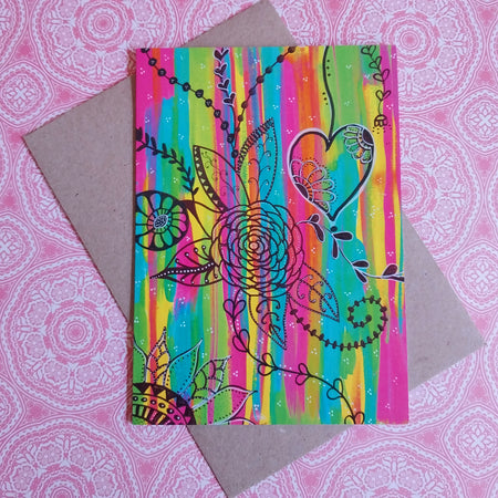 Graffiti Art Blank Greeting Card