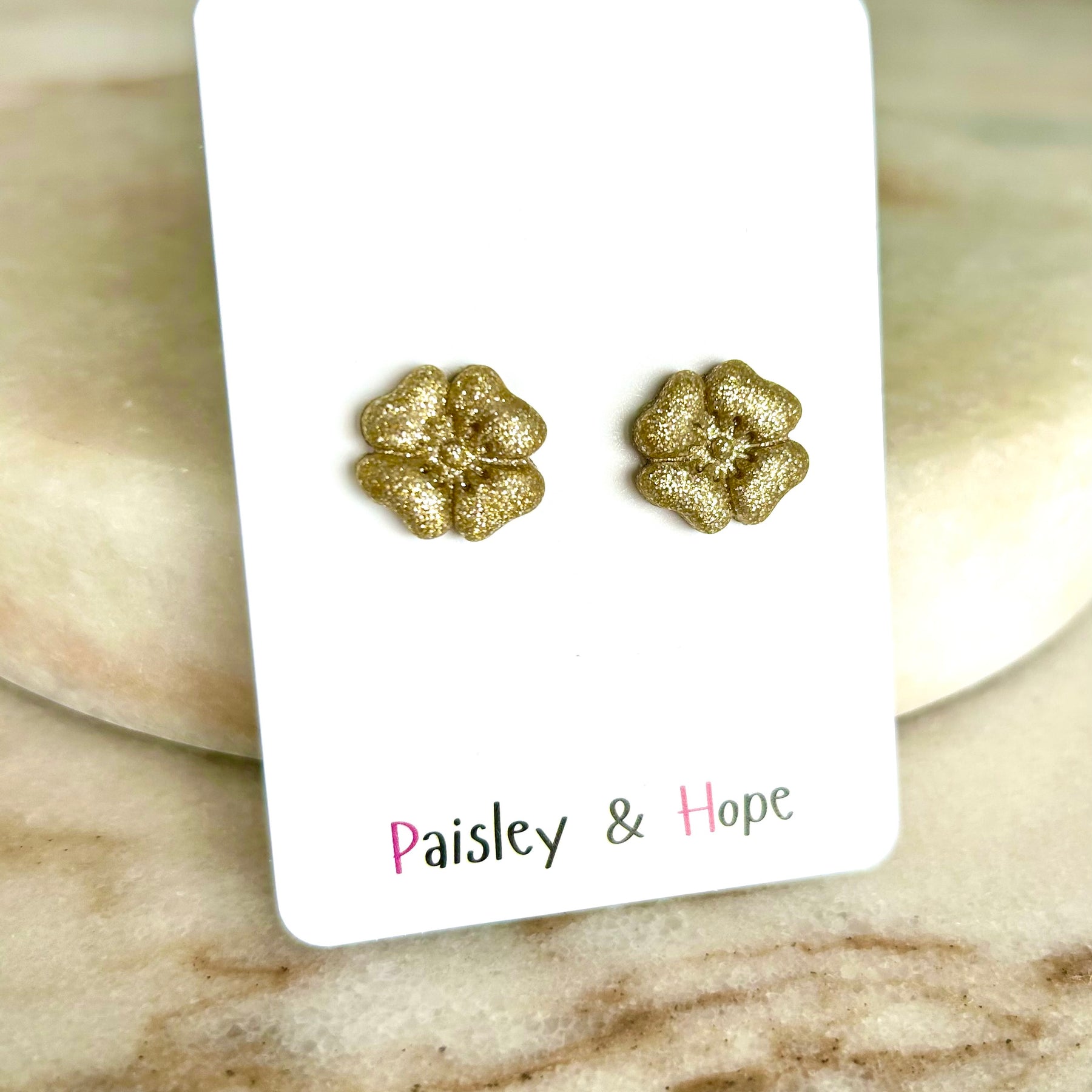Polymer clay flower studs - Choose colour
