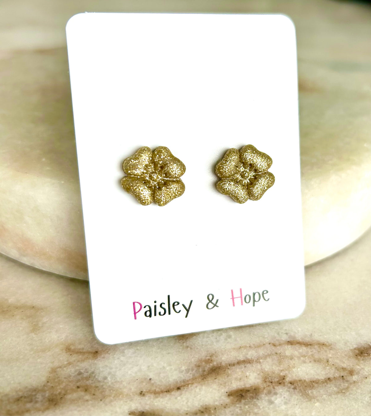 Polymer clay flower studs - Choose colour
