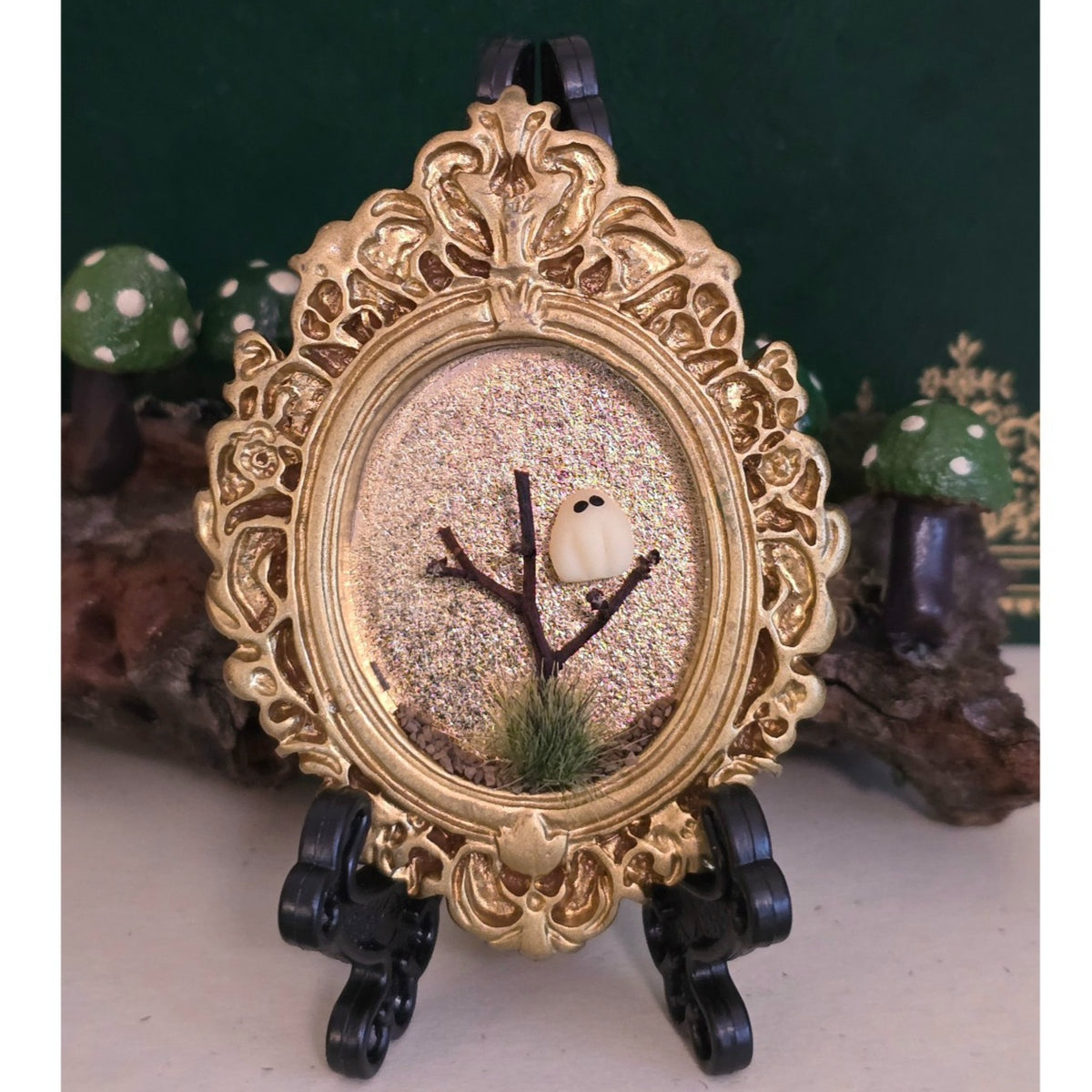Glow-in-Dark Ghost Magnet | Mini Halloween Frame