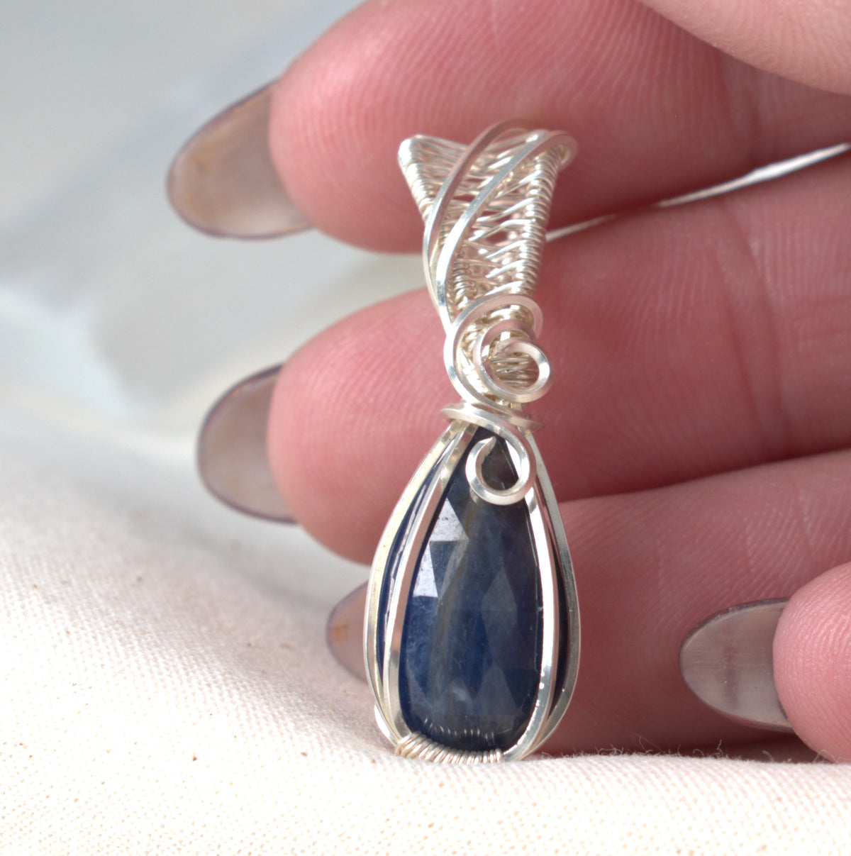 Into the Night - Sapphire Keepsake Pendant, September Birthstone