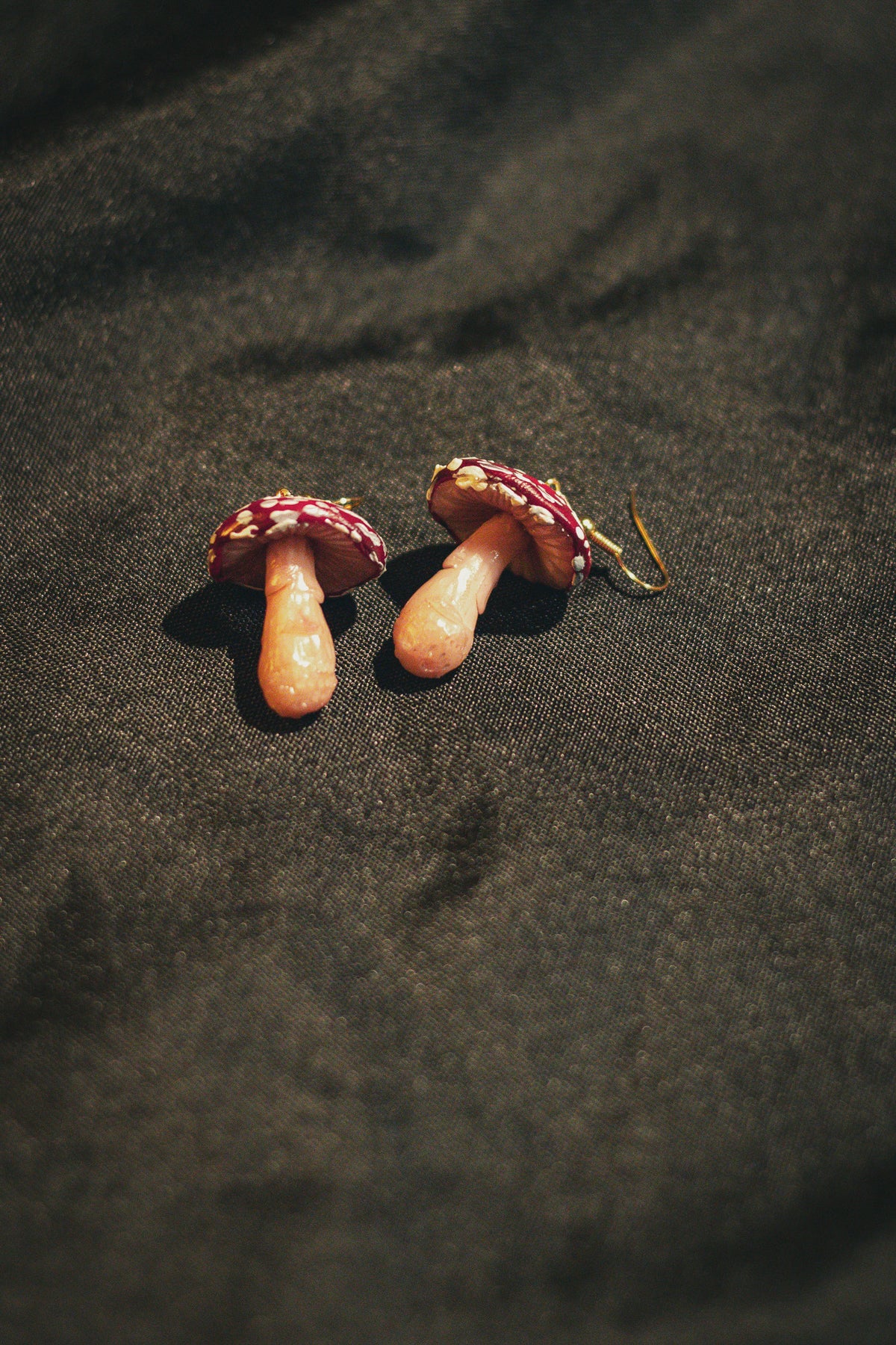 Red Mushroom Earrings