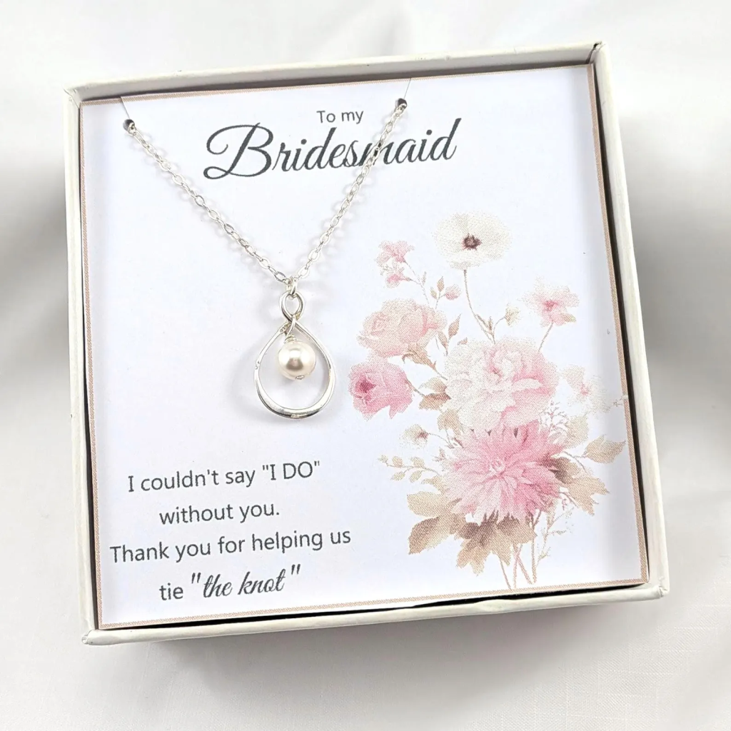 Bridesmaid Necklace, Choose Your Personalized Design