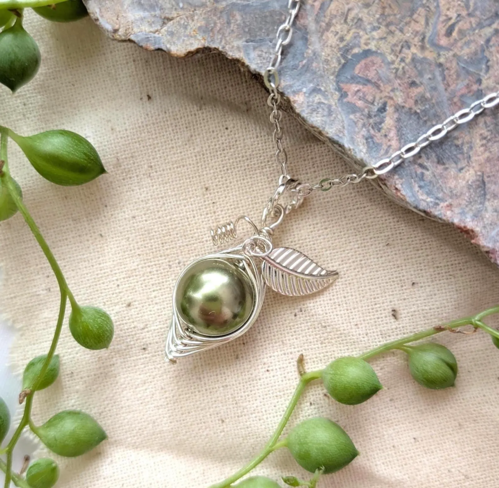 One  Pea In A Pod Silver Necklace