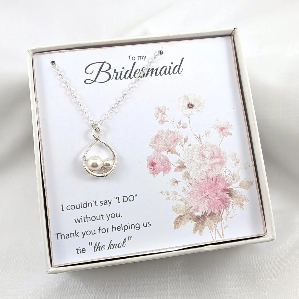 Bridesmaid Necklace, Choose Your Personalized Design