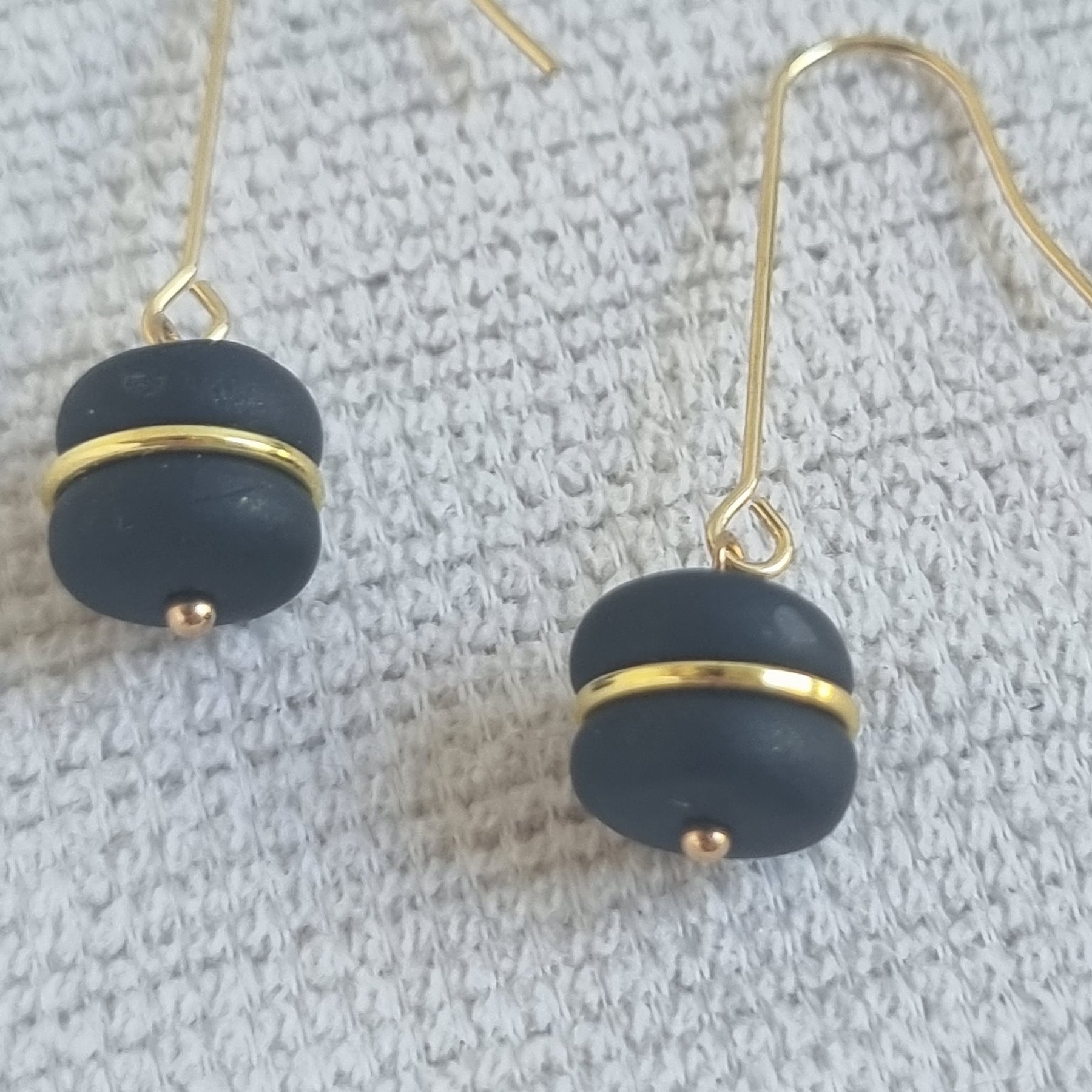 Goldren Black Dangles