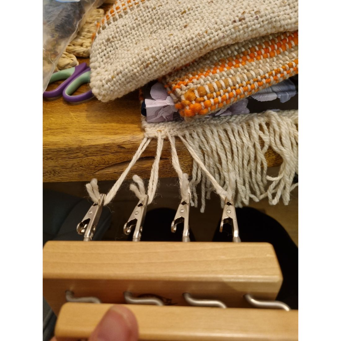 'The Outback' handwoven wool scarf