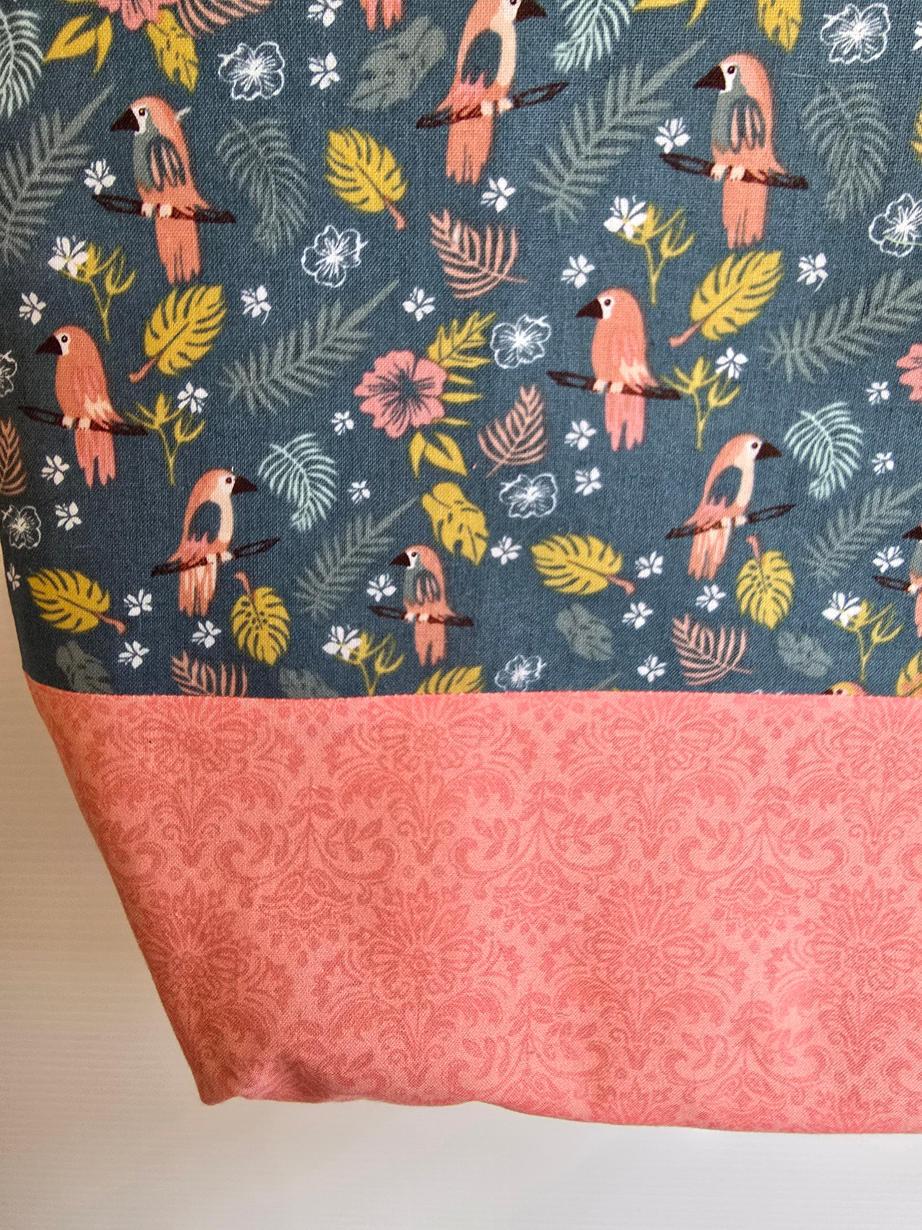 Handmade | Small Parrot | Garden | Tote Bag