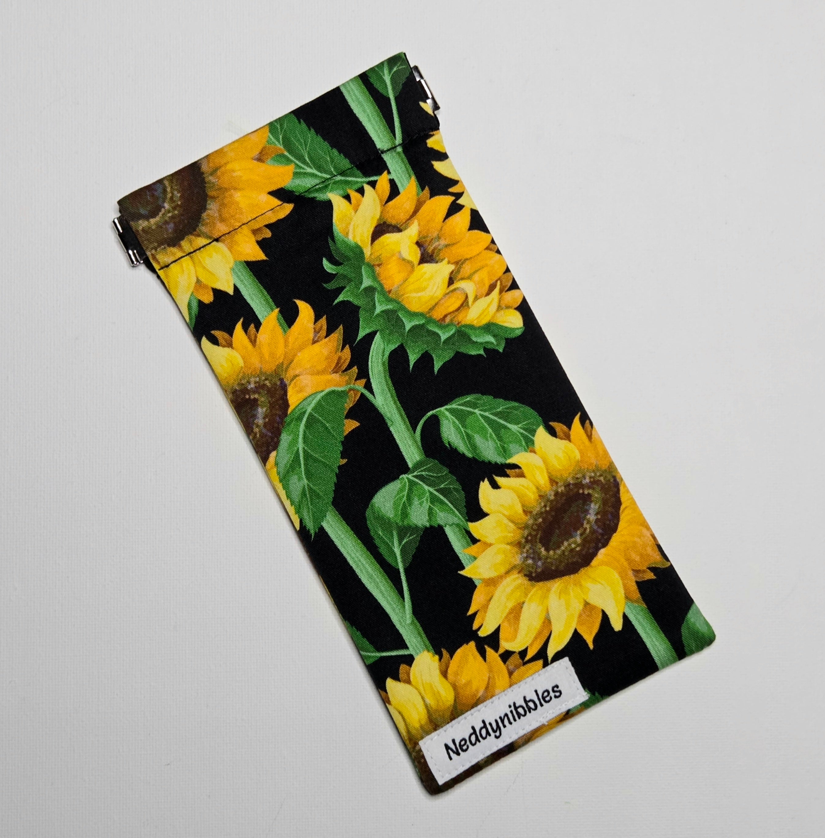 Sunglasses Pouch with a pretty sunflower design