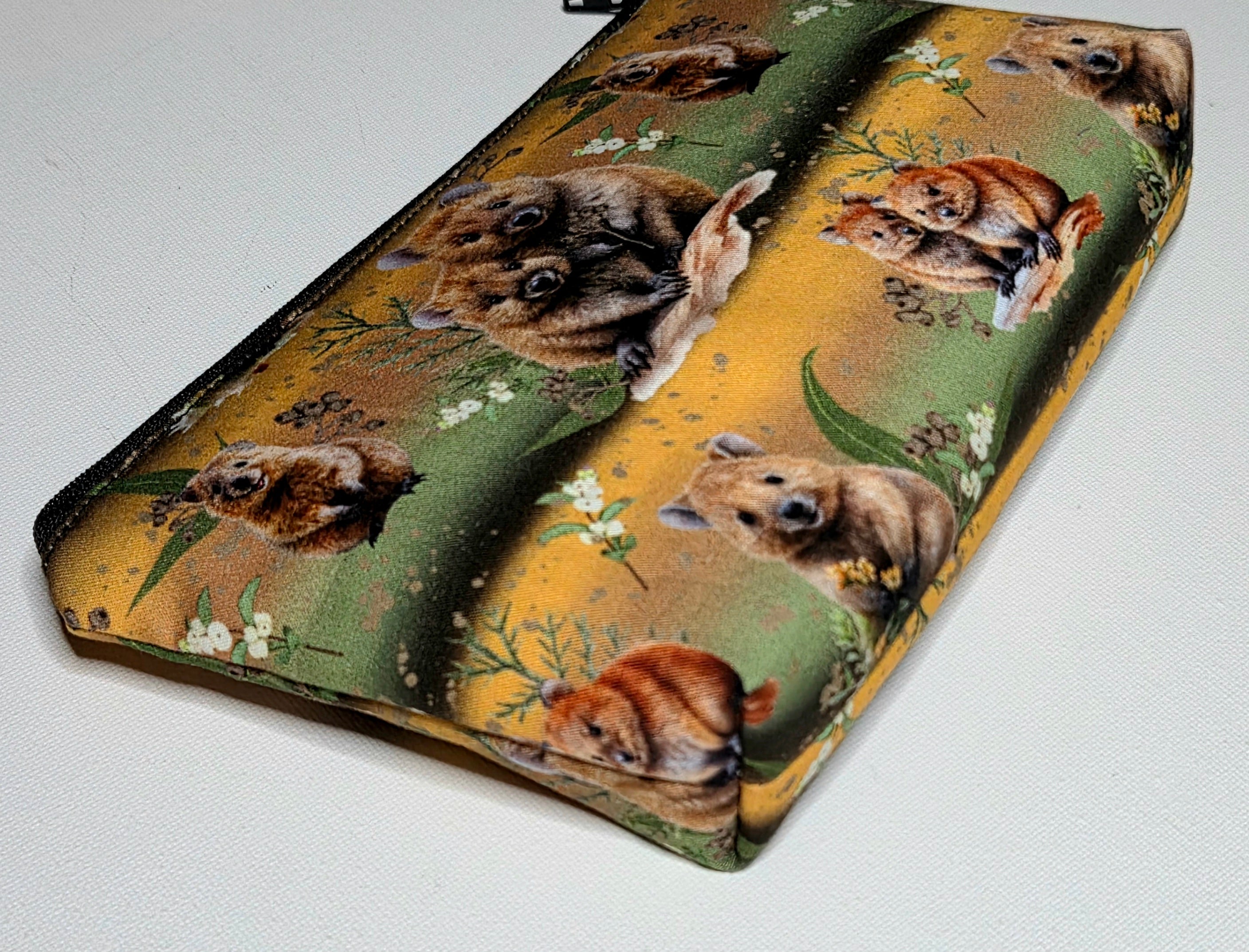 Pencil case in Cute Quokka fabric