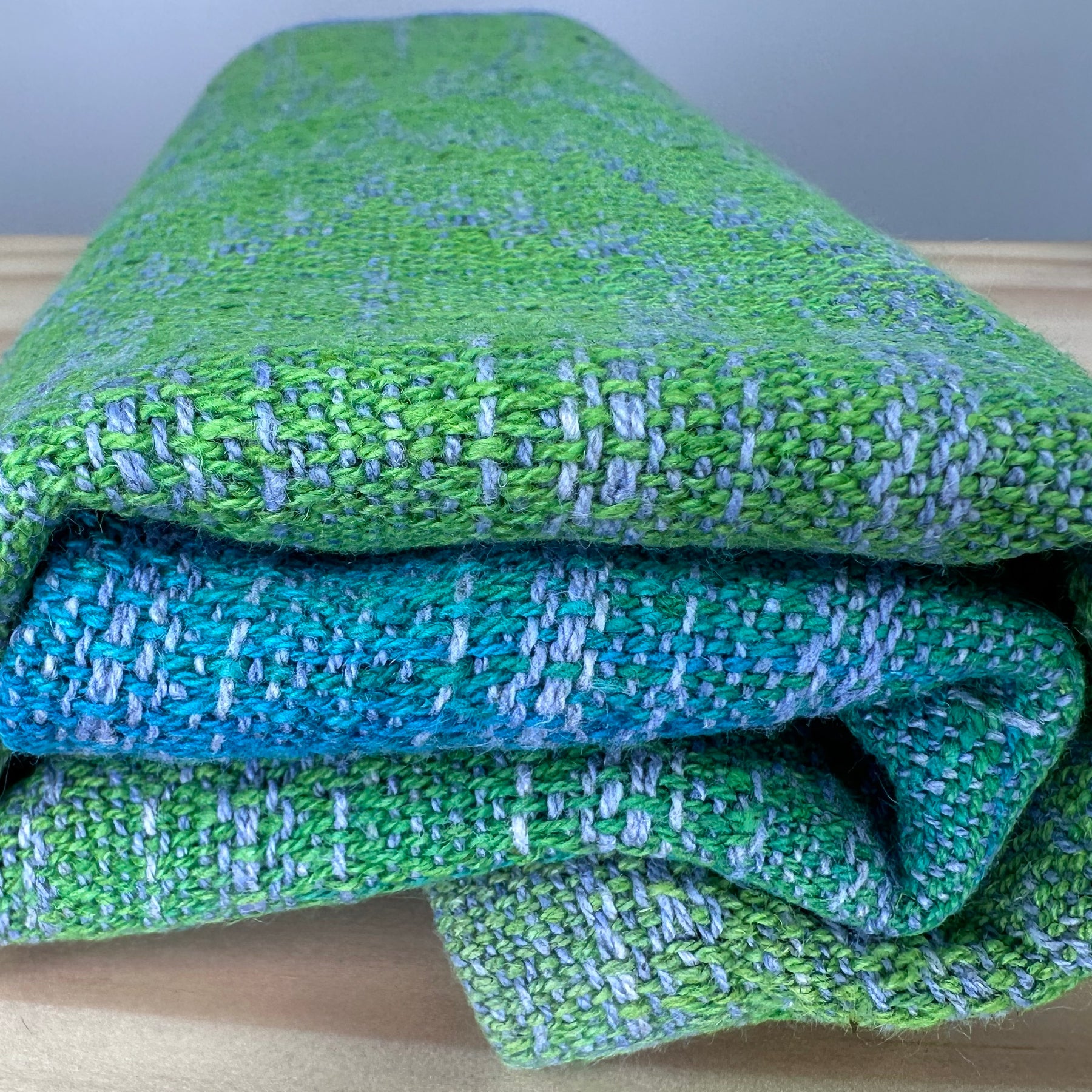 Hand-Dyed and Handwoven Linen/Cotton Tea Towels (Lilac Weft)
