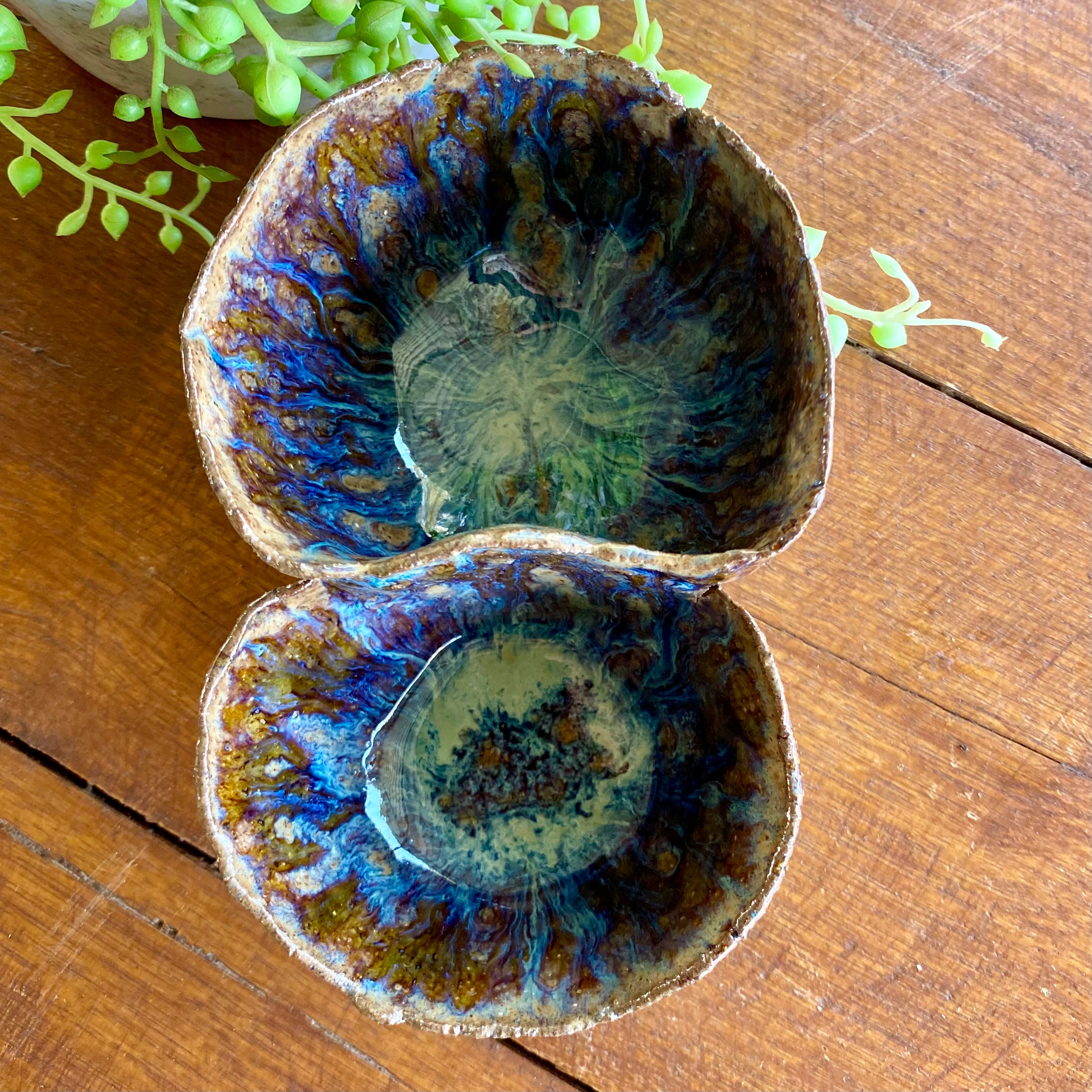 Handmade Ceramic Embracing Olive & Pit Bowl / Cherry & Pip Bowl|Handmade Pottery