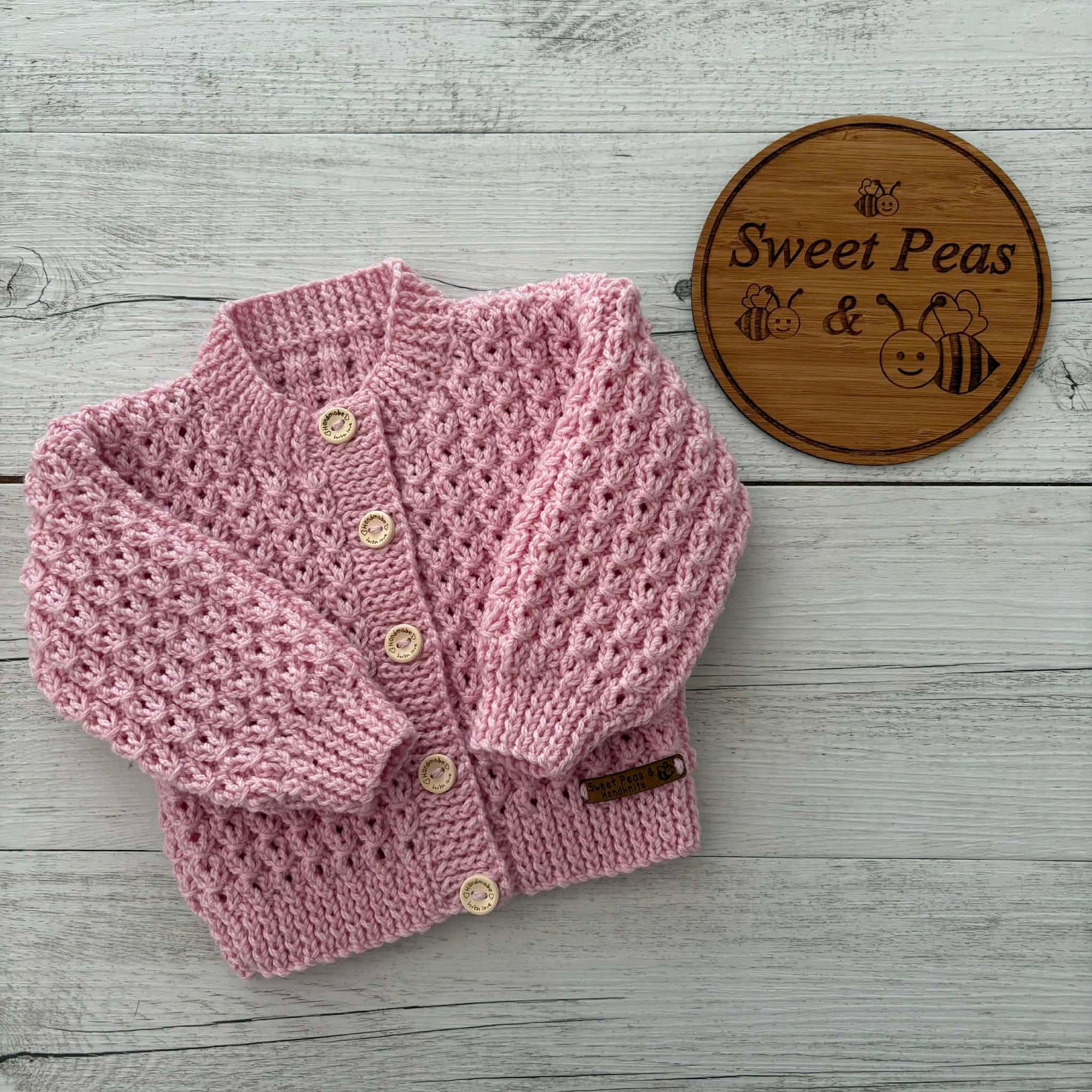 Hand Knitted Baby Cardigan