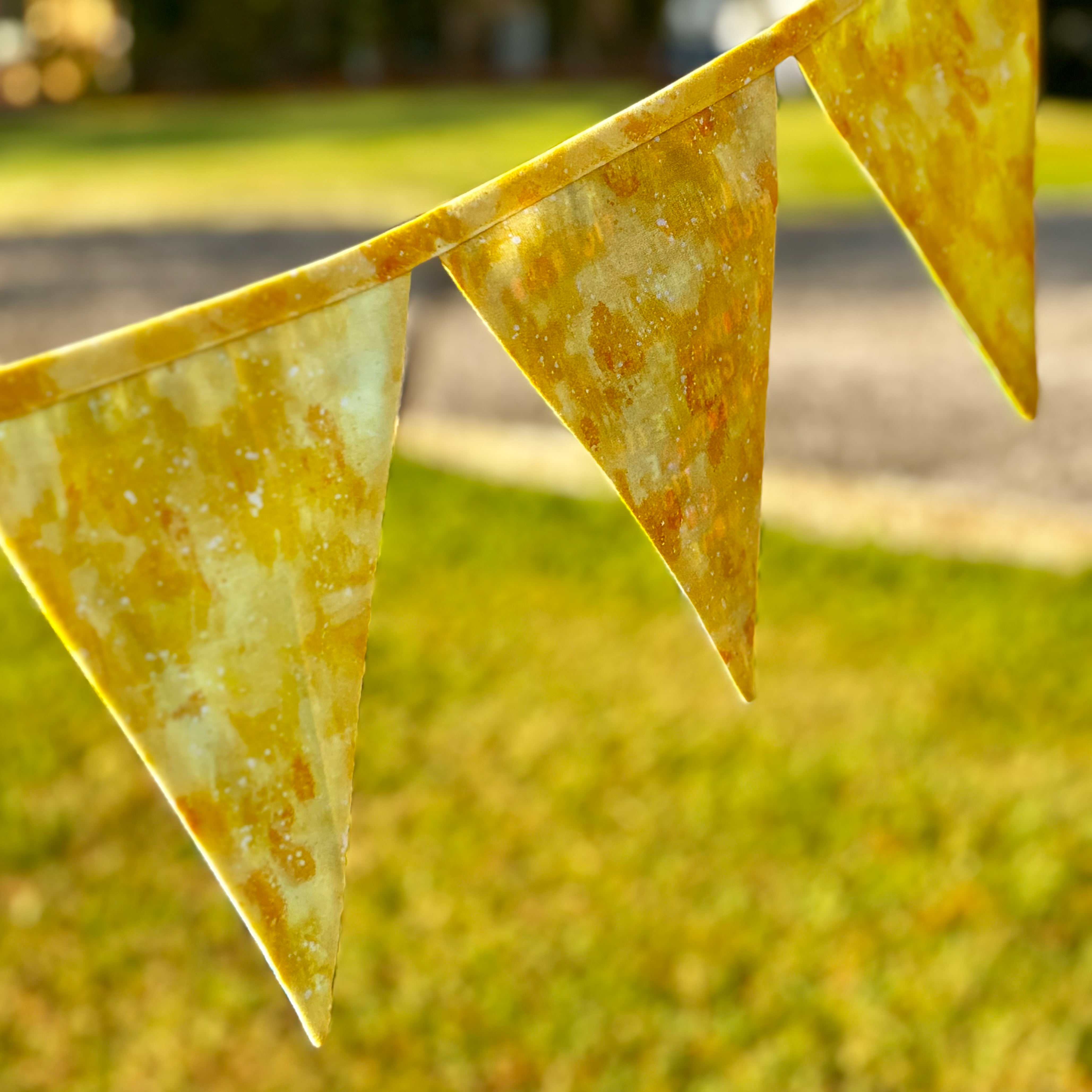 Sustainable Party Time Bunting 12 Flags Double Sided & 3 Metres Long