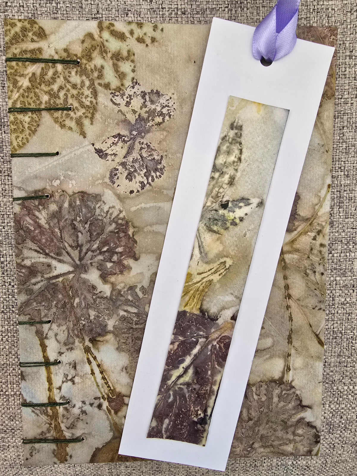 Soft Rose & Geranium — Botanical Eco Printed Journal