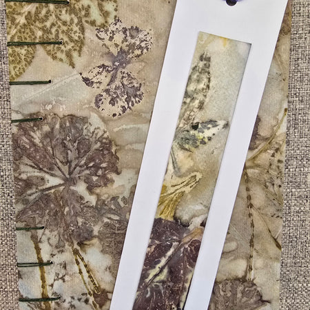 Soft Rose & Geranium — Botanical Eco Printed Journal