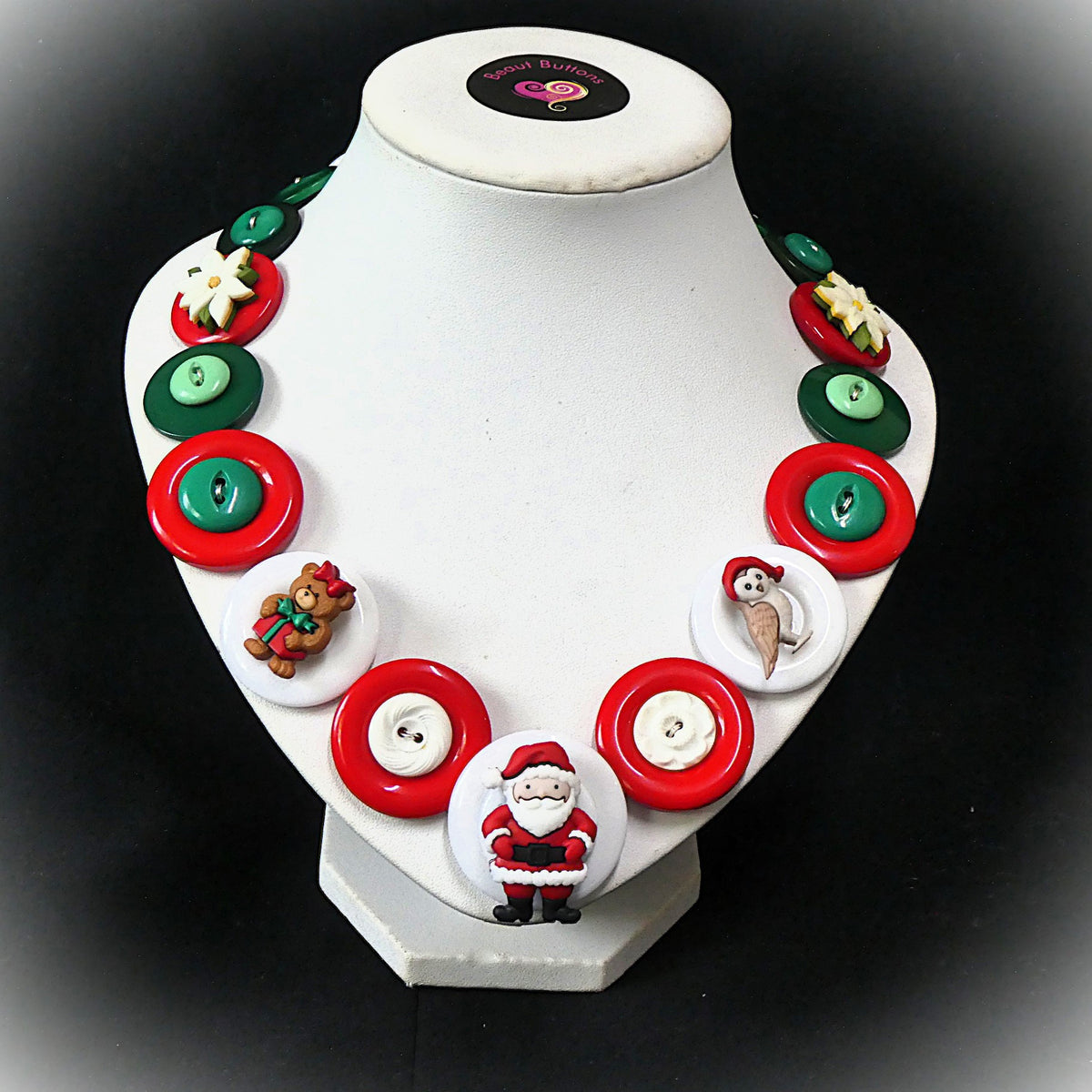 Christmas necklace - Santa and Friends