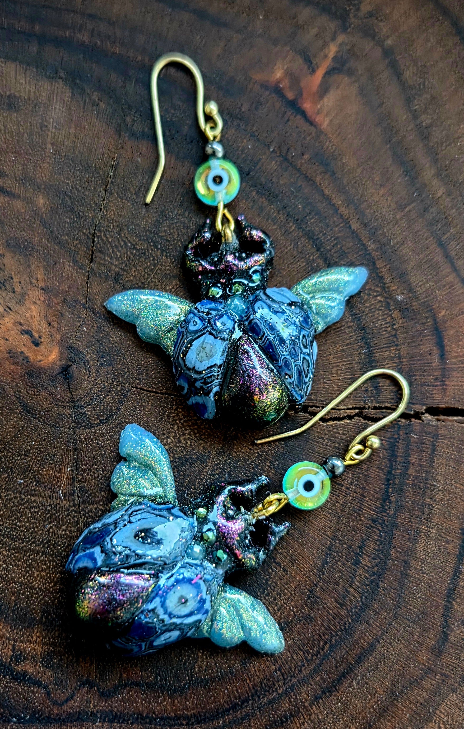 Scarab Beetle Earrings