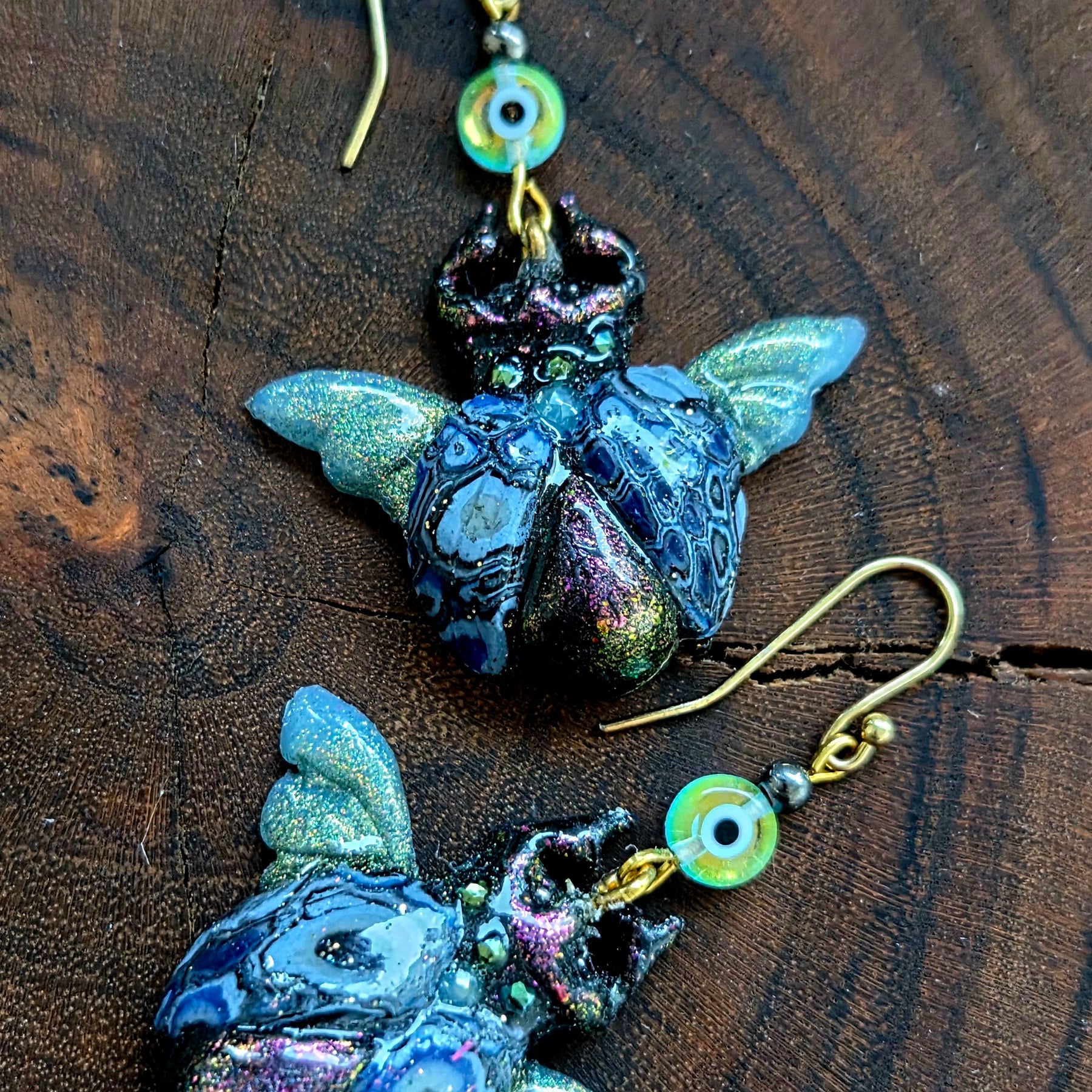 Scarab Beetle Earrings
