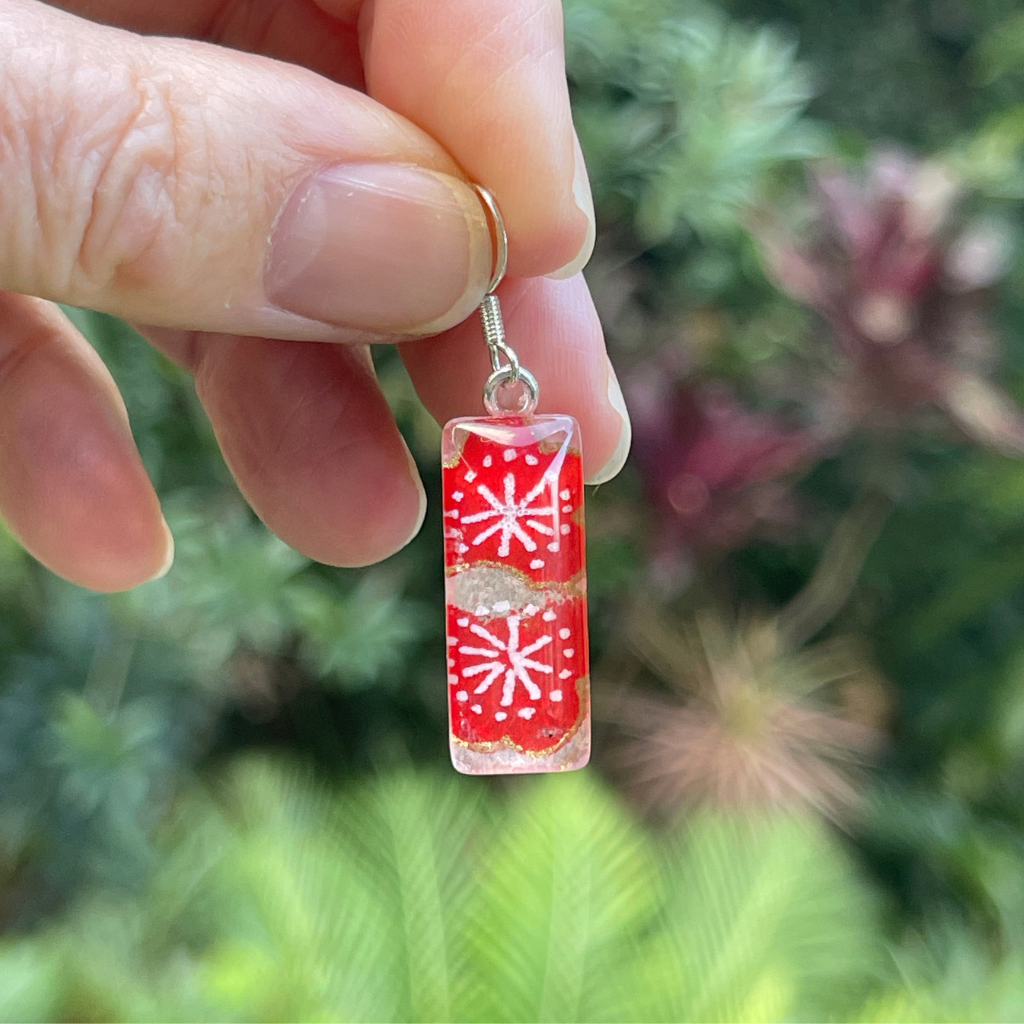 Cherry Blossom "season" Earrings • Handmade "One of a Kind" Dangle Earrings