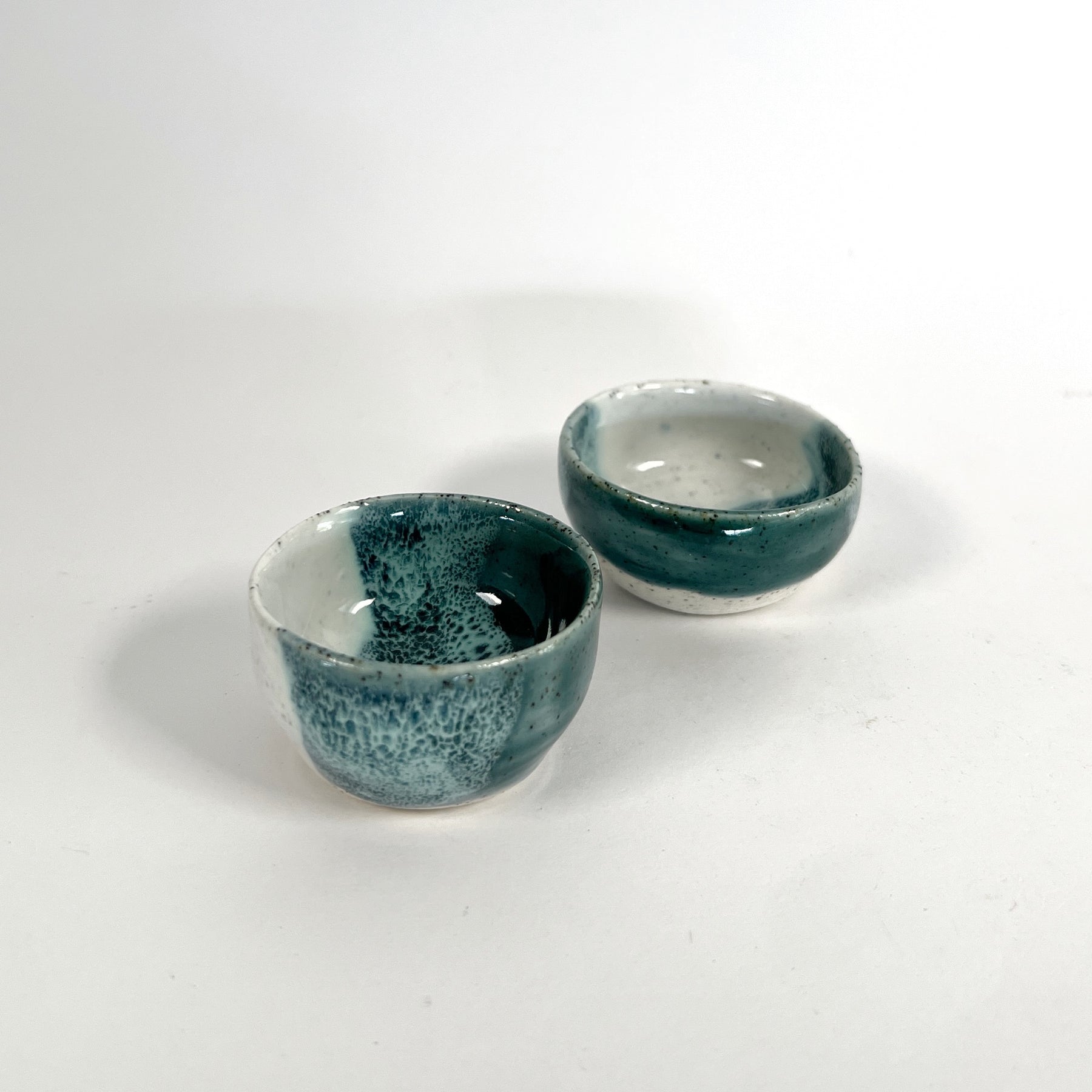 'Drift' Petite wheel-thrown bowl in seafoam glaze