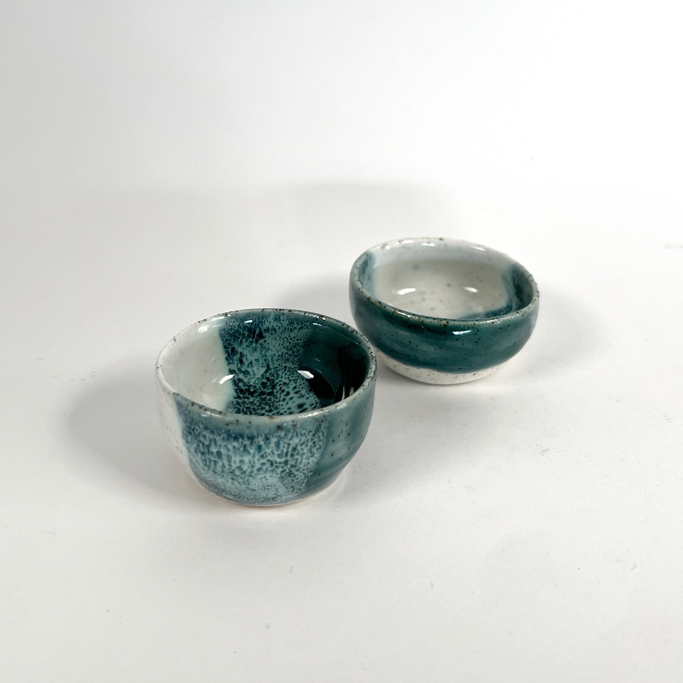 'Drift' Petite wheel-thrown bowl in seafoam glaze