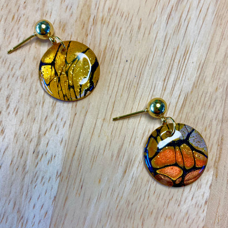 Cafe Latte Collection Gold Stud Earrings