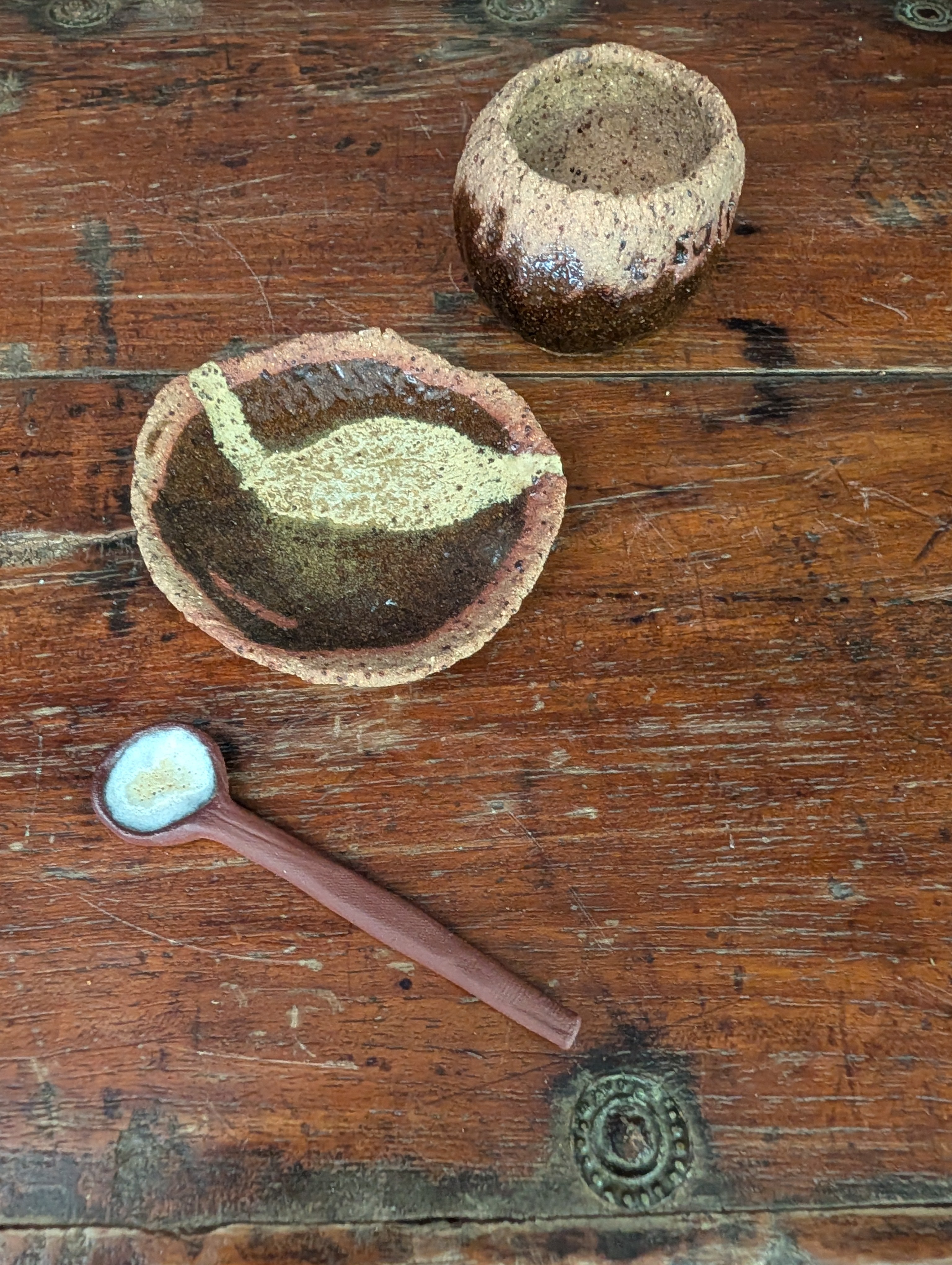 Rustic Salt Pig Set | Farmhouse Kitchen Decor