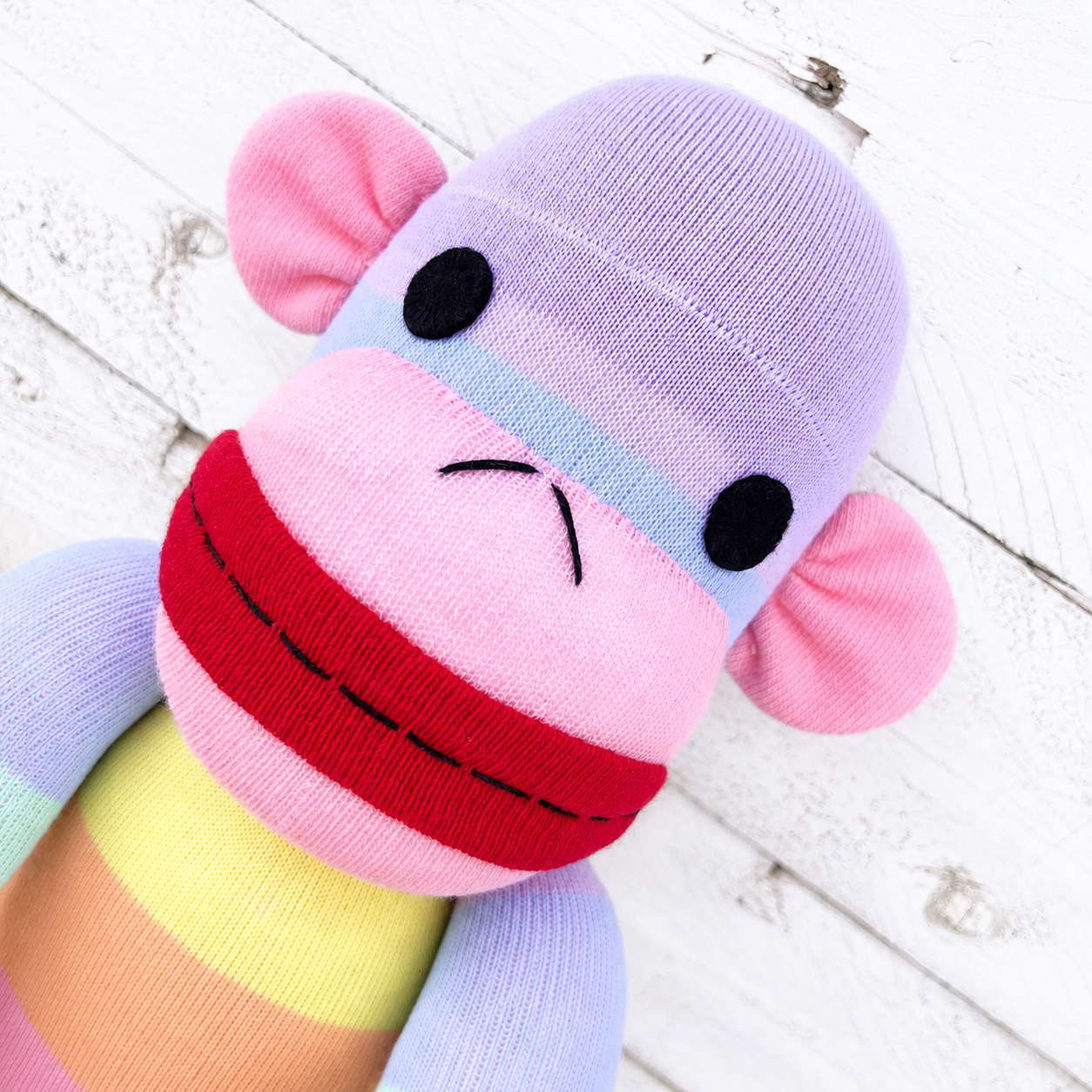 Candy the Sock Monkey - READY TO SHIP soft toy