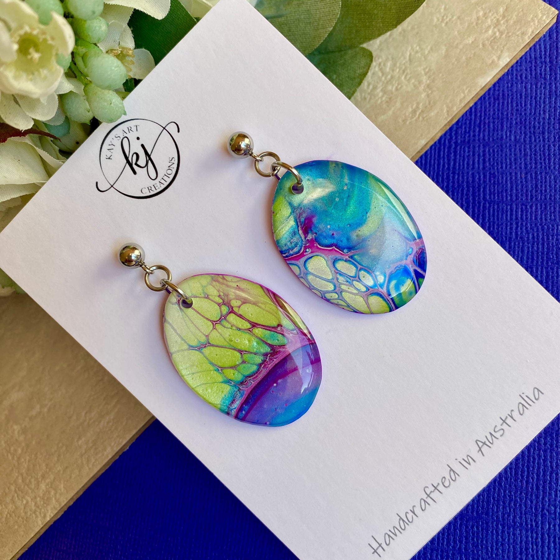 Unmatched Oval Artisan Earrings