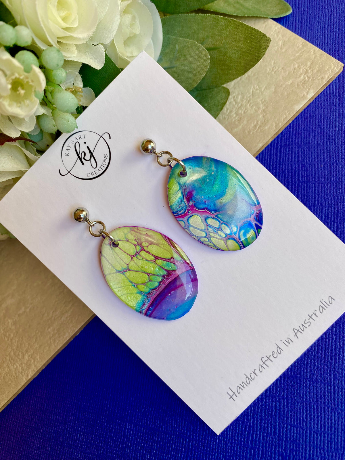 Unmatched Oval Artisan Earrings