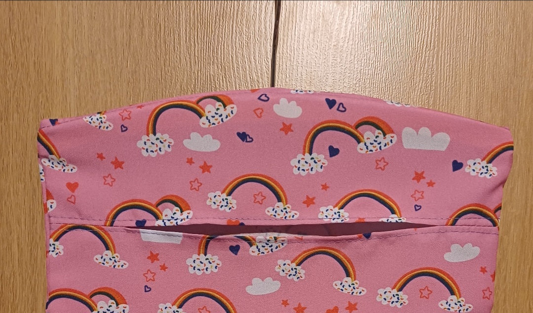 Peg Bag - Pink Rainbow Design
