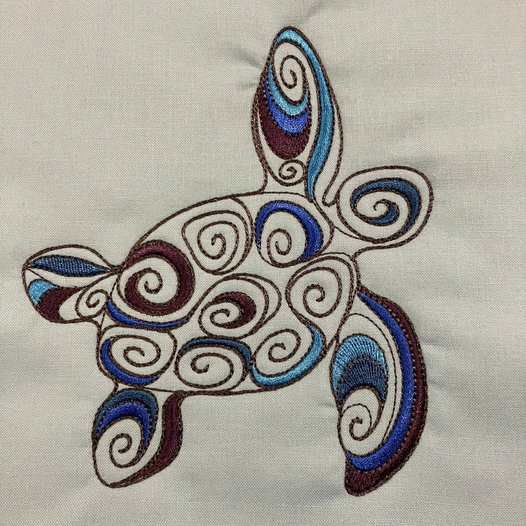 handmade Australian native quilted - turtle