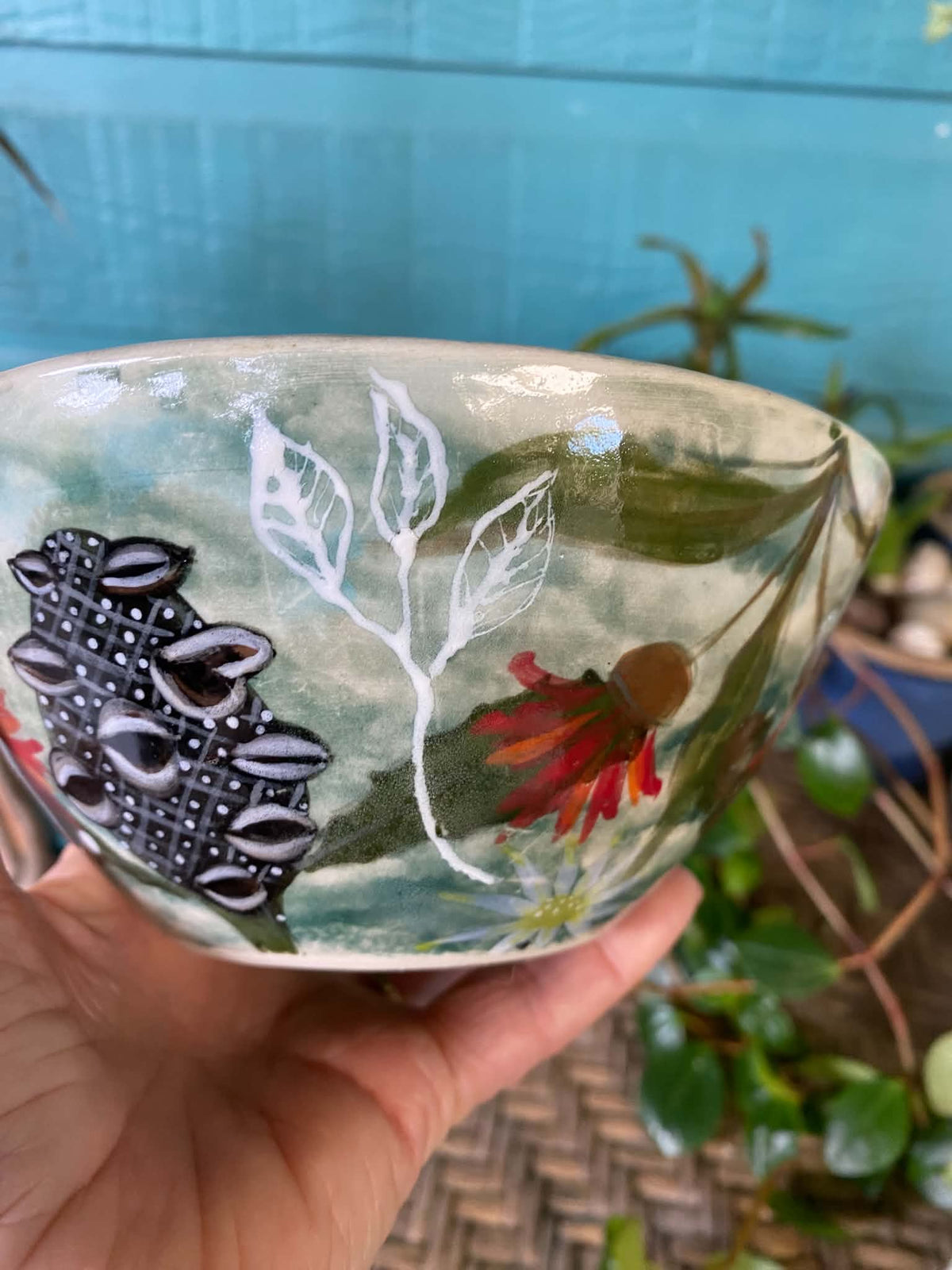 Native Australian flora handmade pottery